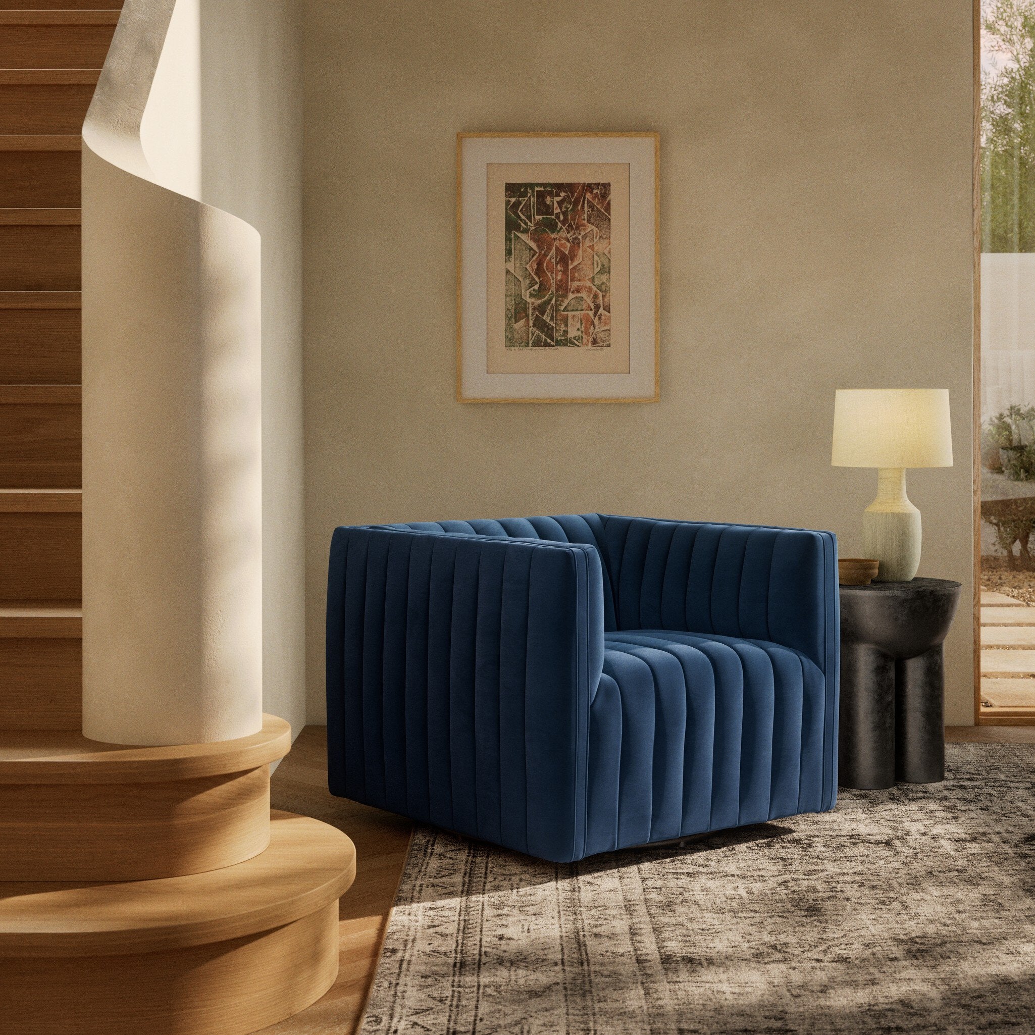Augustine Swivel Chair-Chairs-StyleMeGHD