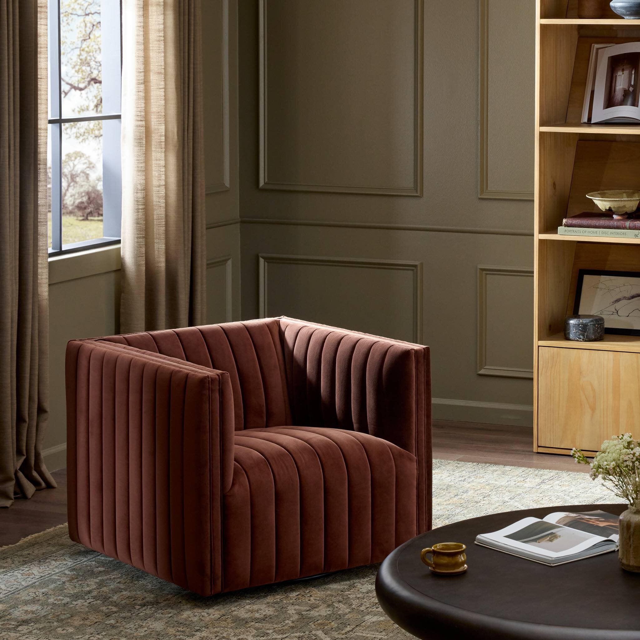 Augustine Swivel Chair-Chairs-StyleMeGHD