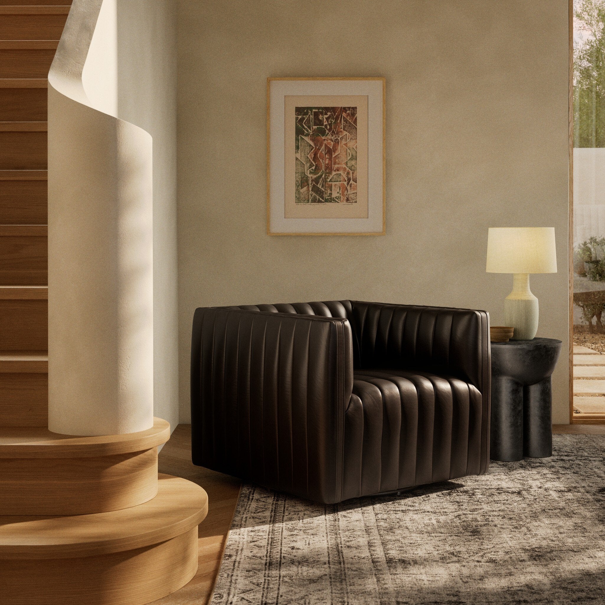 Augustine Swivel Chair-Chairs-StyleMeGHD