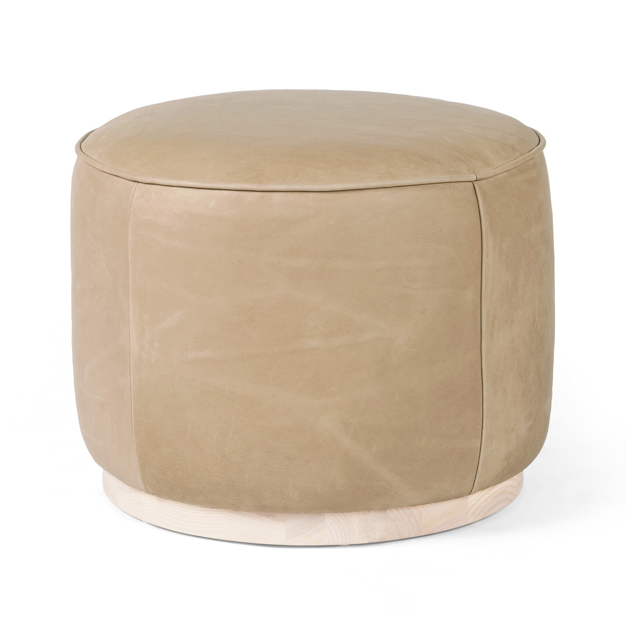 Sinclair Round Ottoman-Ottomans, Benches + Poufs-StyleMeGHD