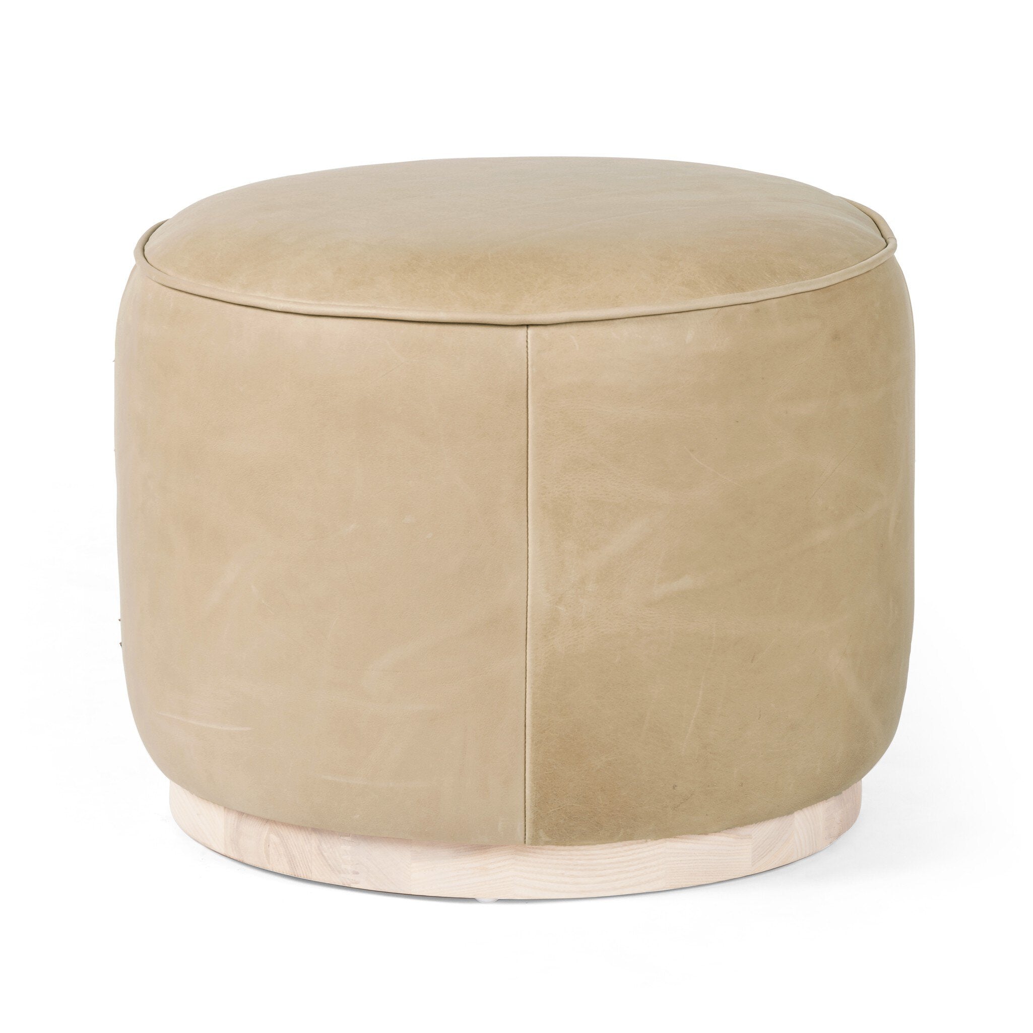 Sinclair Round Ottoman-Ottomans, Benches + Poufs-StyleMeGHD