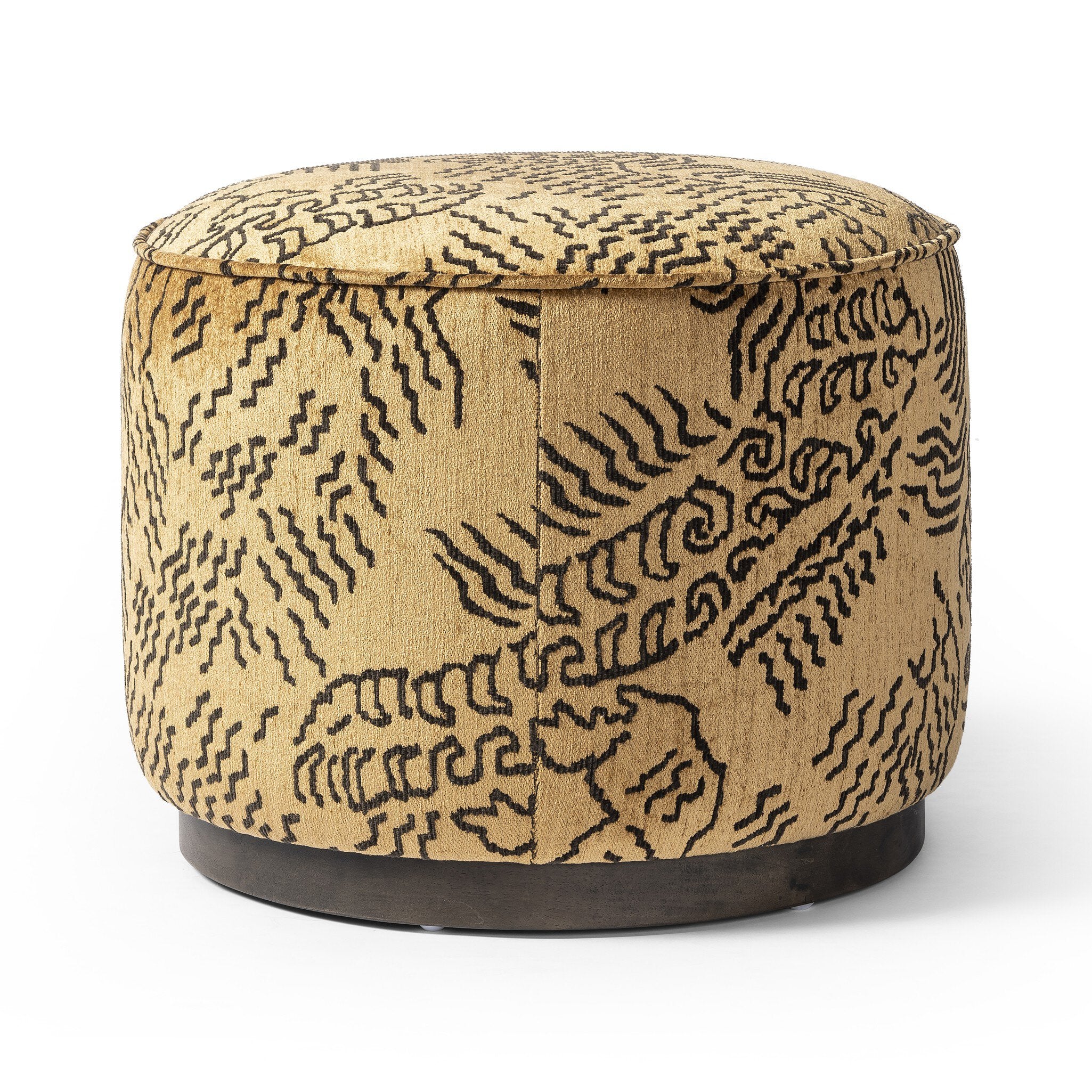 Sinclair Round Ottoman-Ottomans, Benches + Poufs-StyleMeGHD