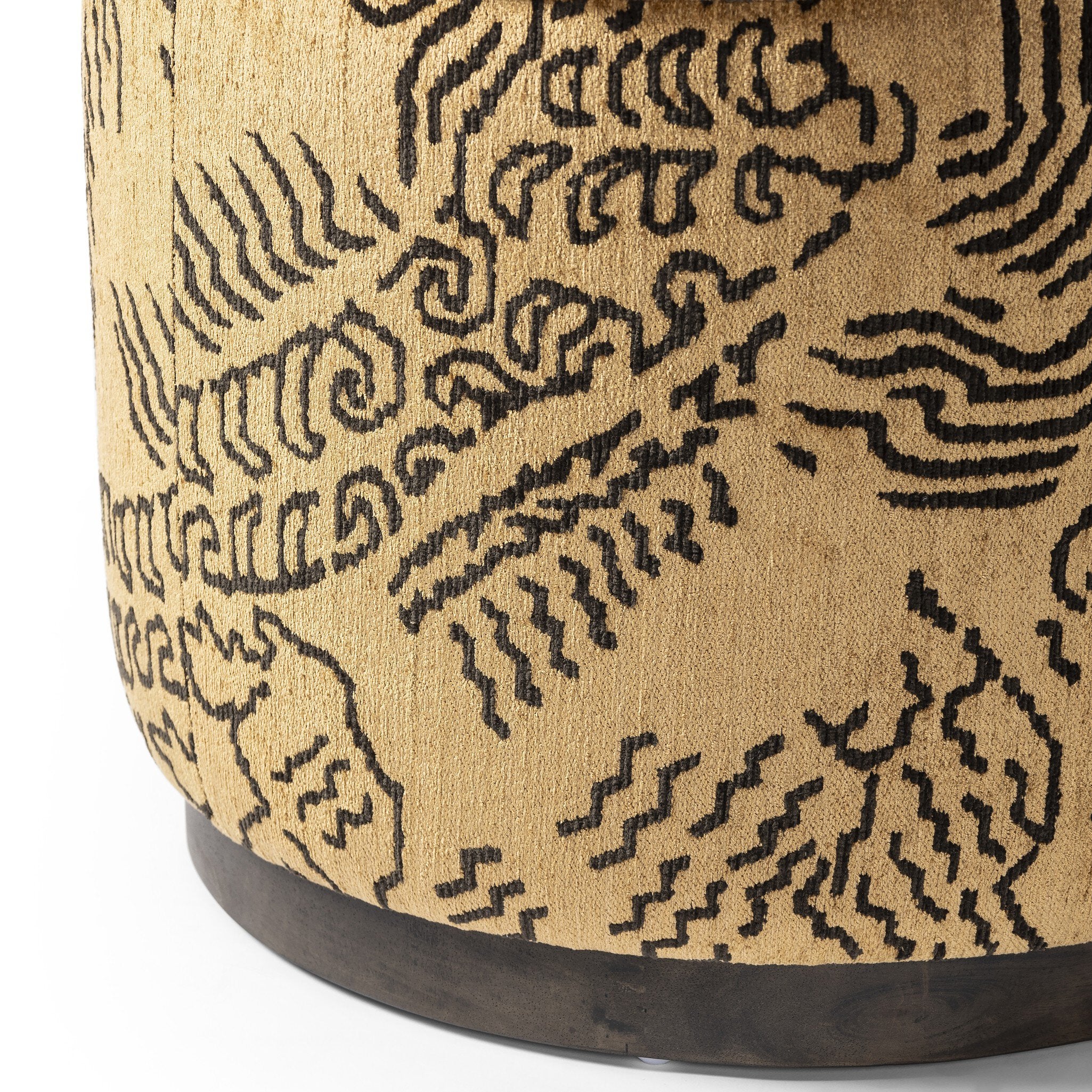 Sinclair Round Ottoman-Ottomans, Benches + Poufs-StyleMeGHD
