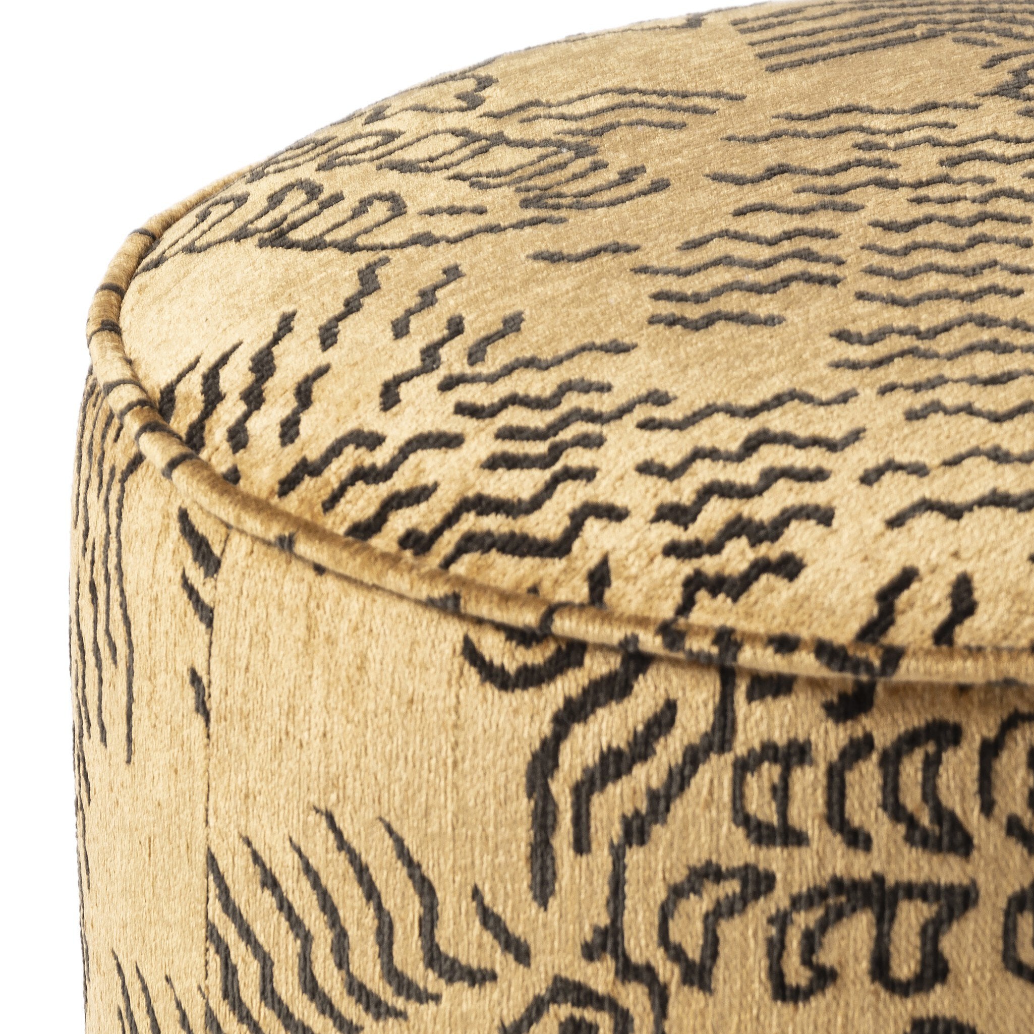 Sinclair Round Ottoman-Ottomans, Benches + Poufs-StyleMeGHD