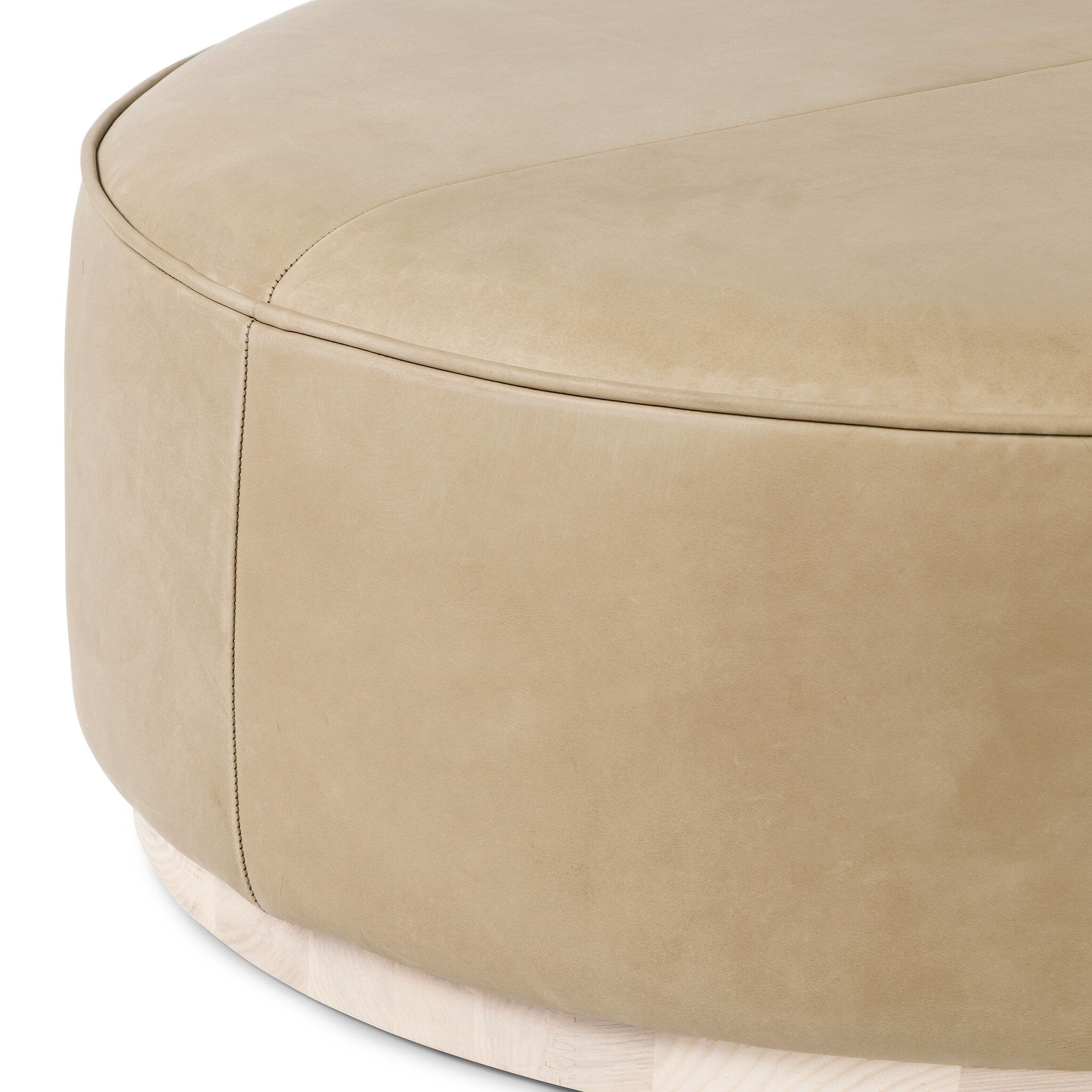 Sinclair Large Round Ottoman-Ottomans, Benches + Poufs-StyleMeGHD