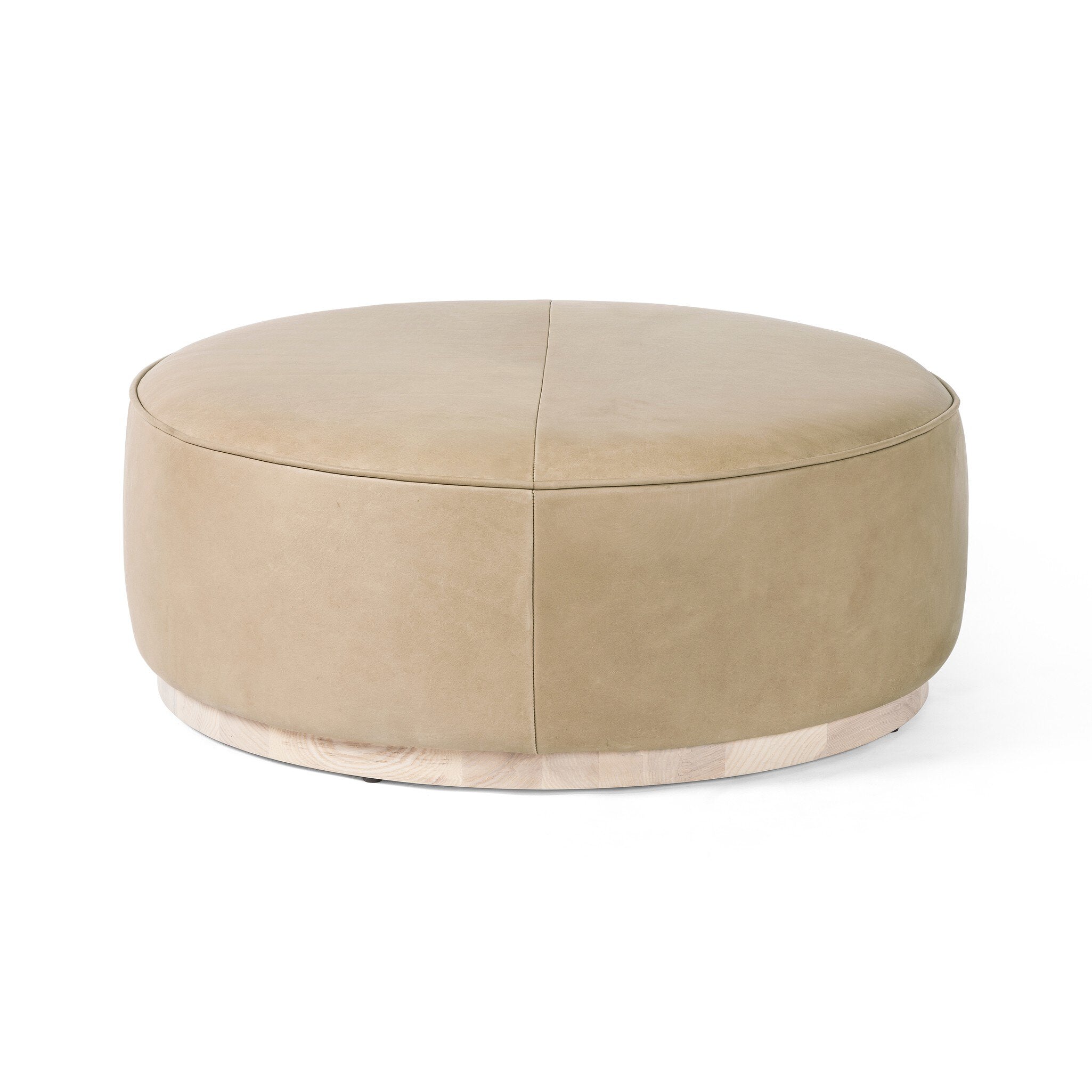 Sinclair Large Round Ottoman-Ottomans, Benches + Poufs-StyleMeGHD