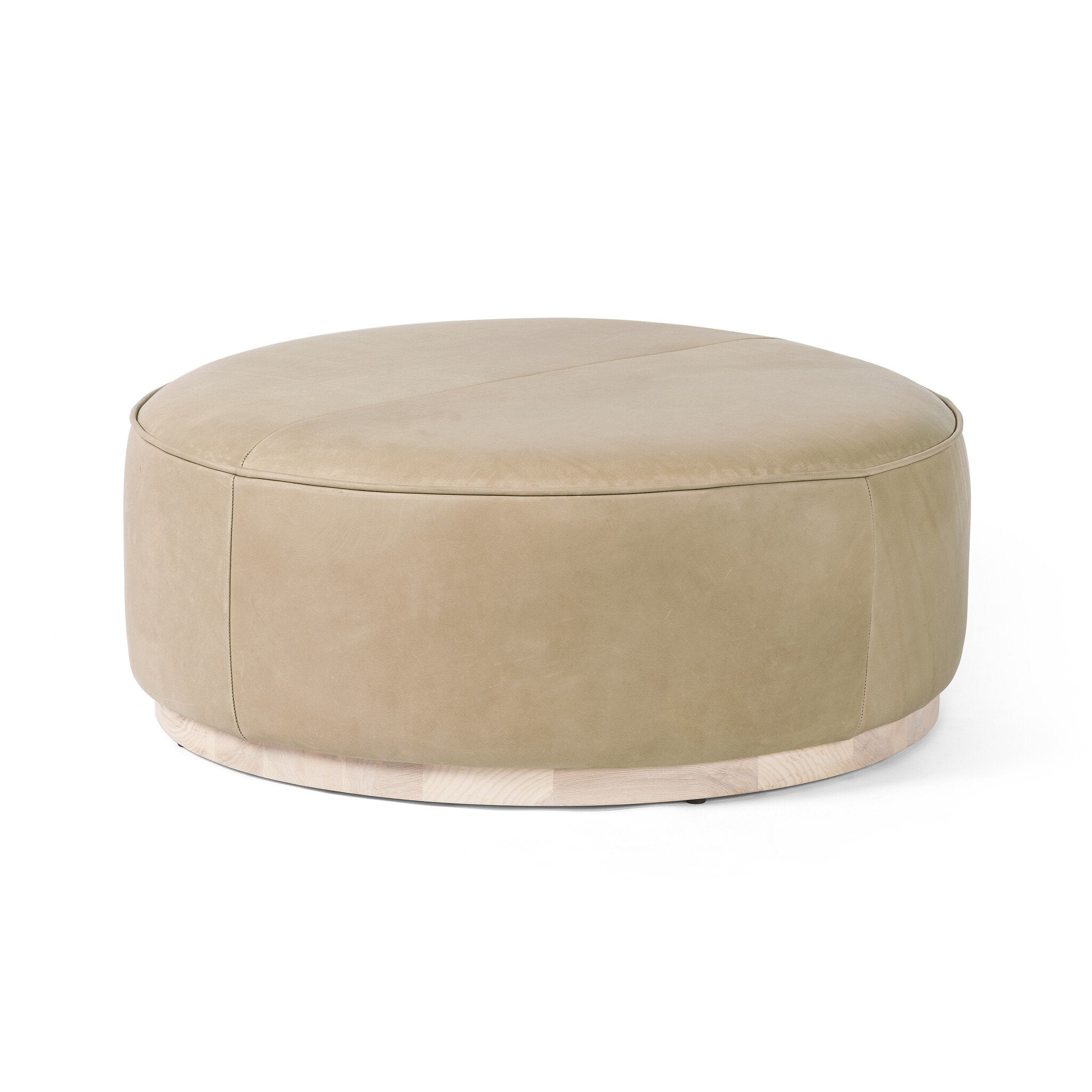 Sinclair Large Round Ottoman-Ottomans, Benches + Poufs-StyleMeGHD