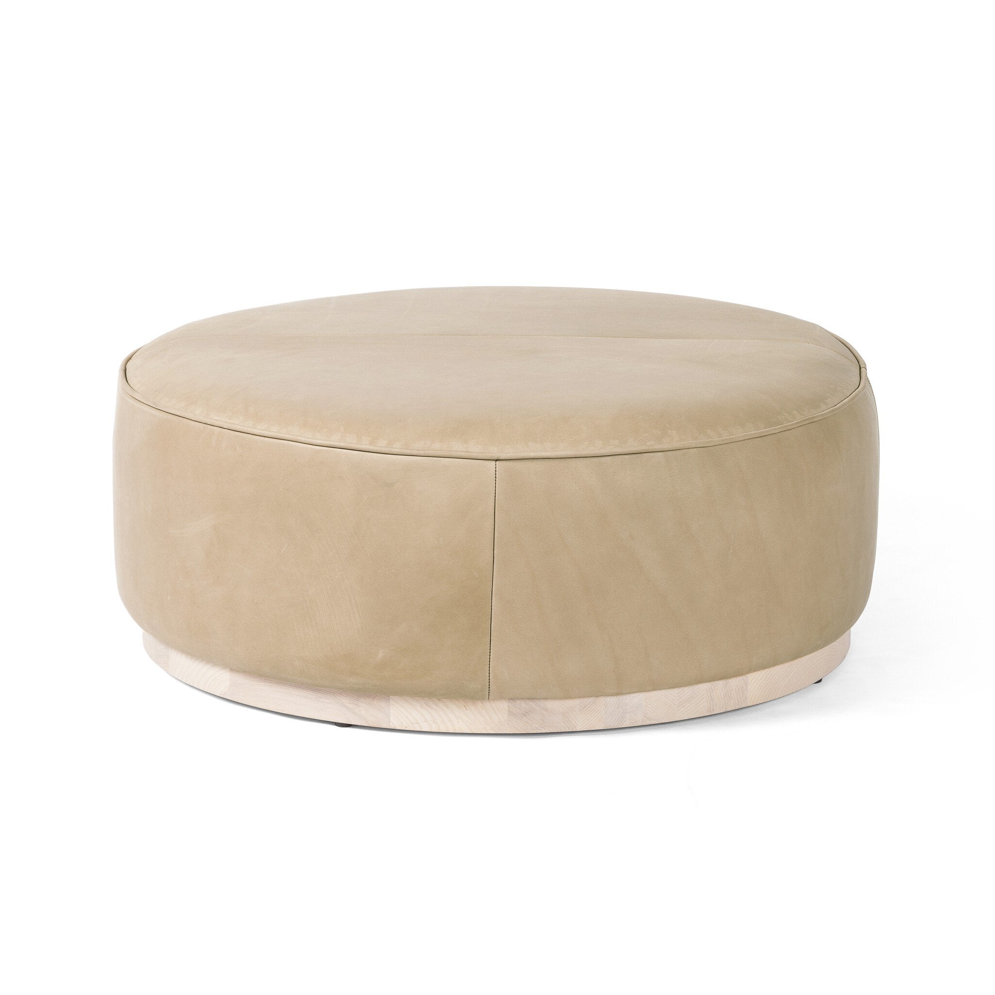 Sinclair Large Round Ottoman-Ottomans, Benches + Poufs-StyleMeGHD
