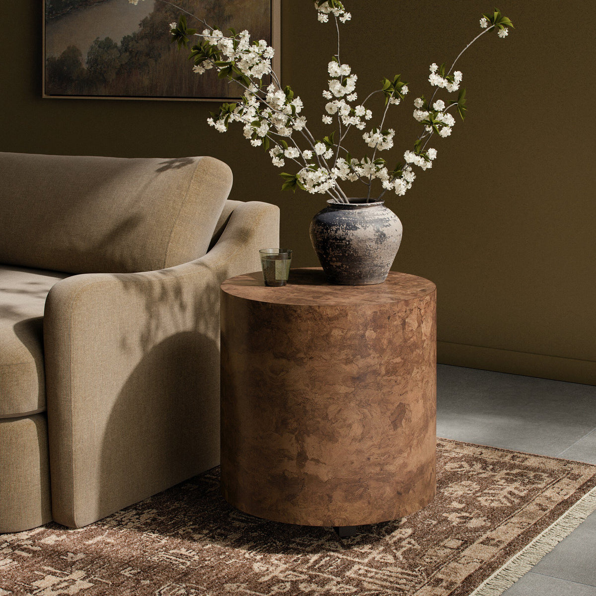 Noa Round End Table