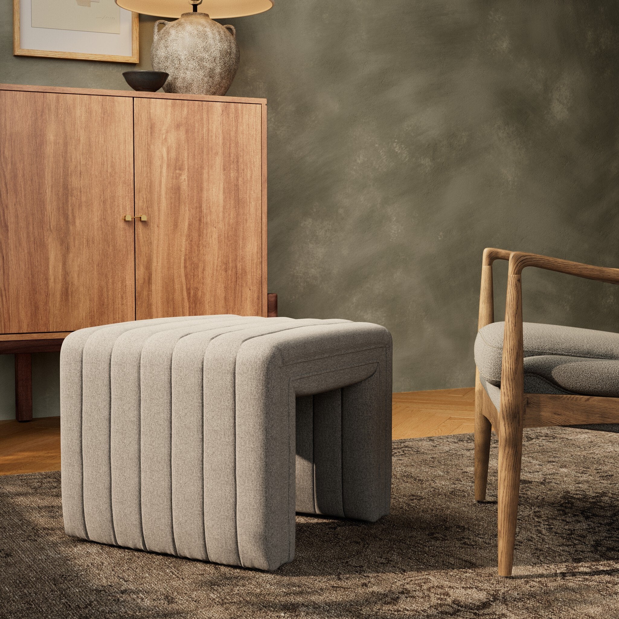 Augustine Ottoman ORLY NATURAL - StyleMeGHD - Ottomans, Benches + Poufs