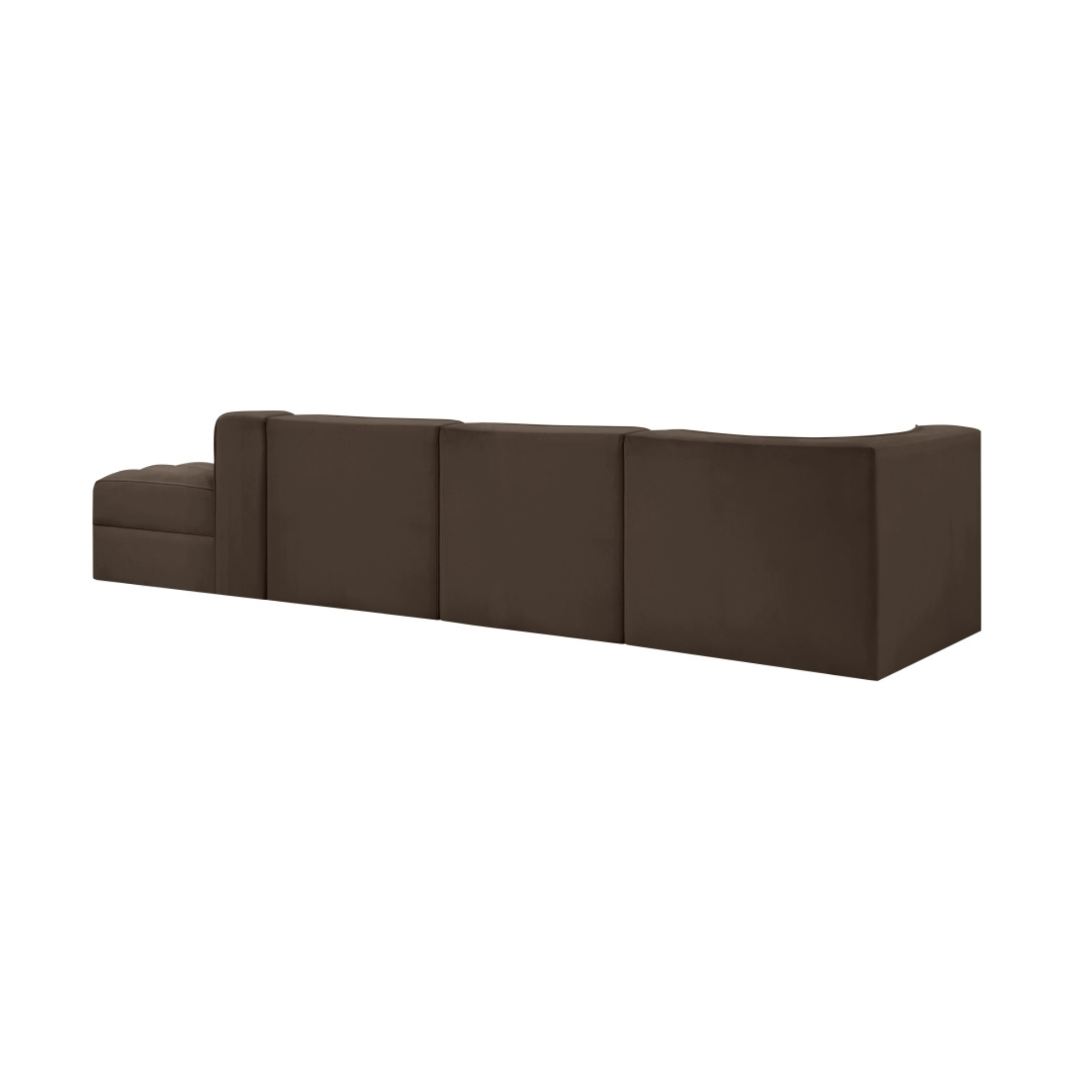 Rumina Velvet 4pc Modular Sectional