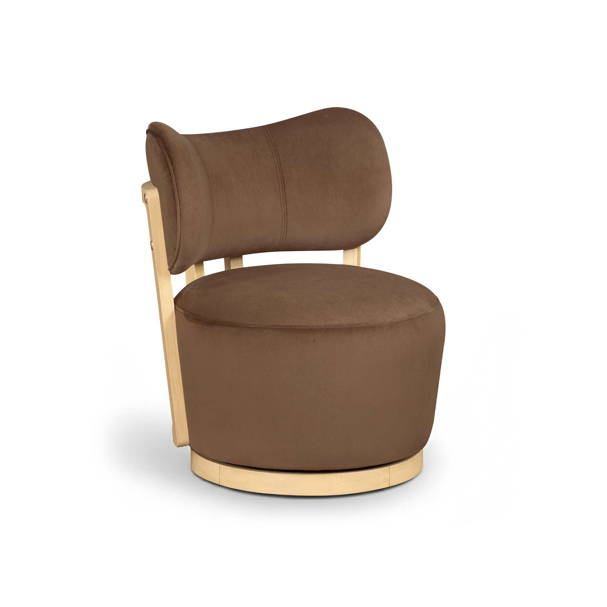 Velara Velvet Swivel Chair