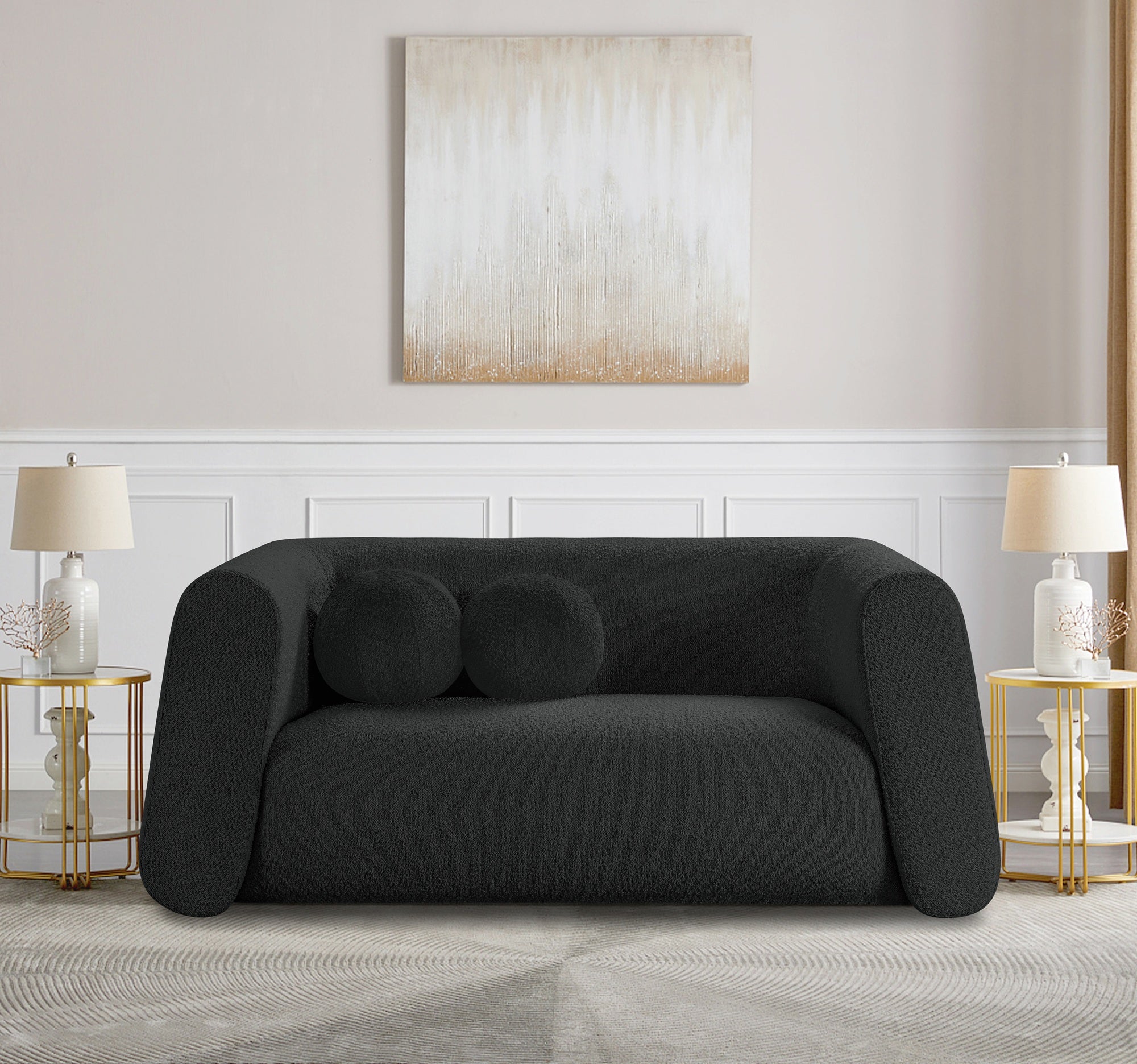 Abbott Boucle Upholstered Loveseat
