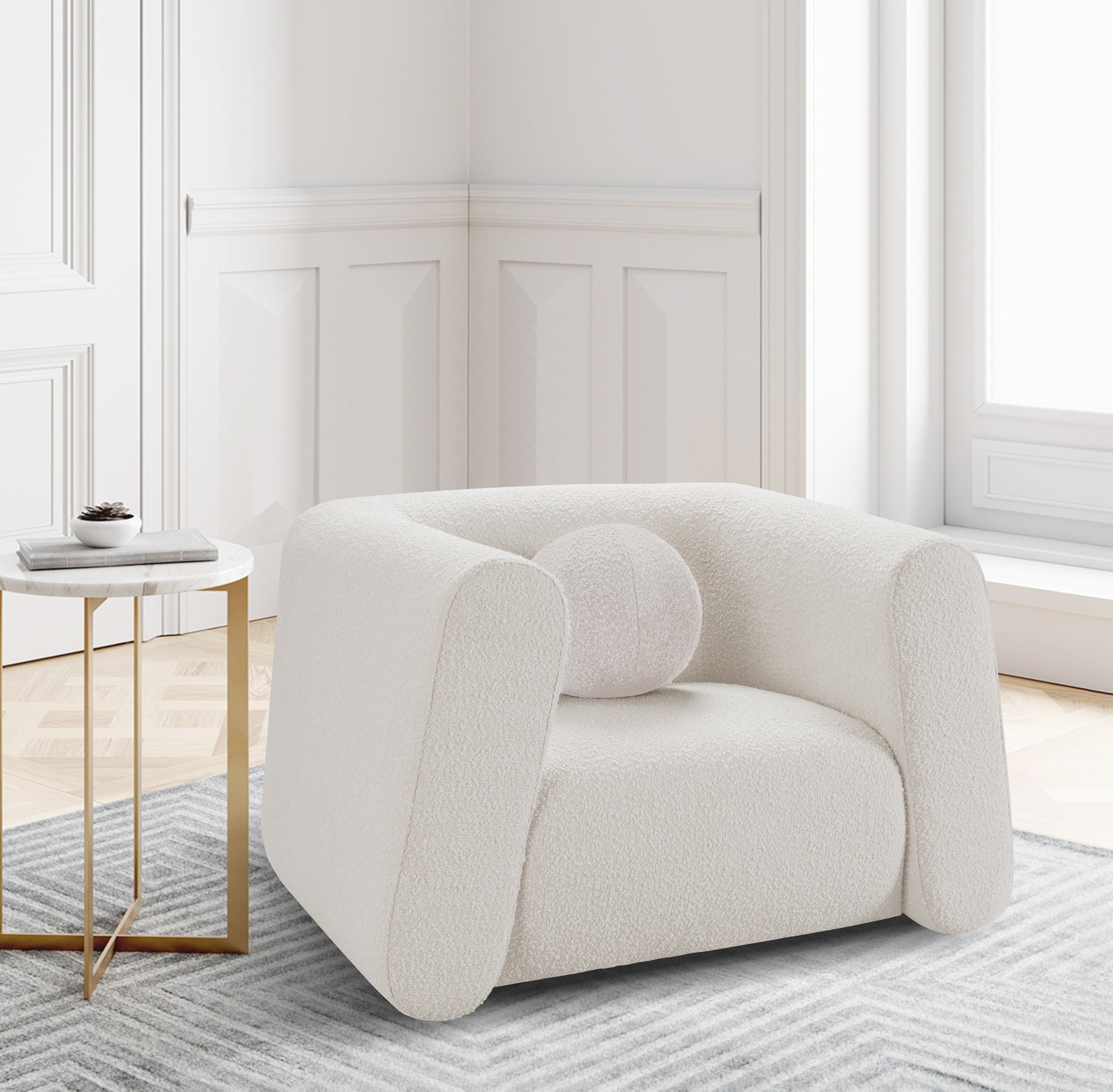 Abbott Boucle Upholstered Chair