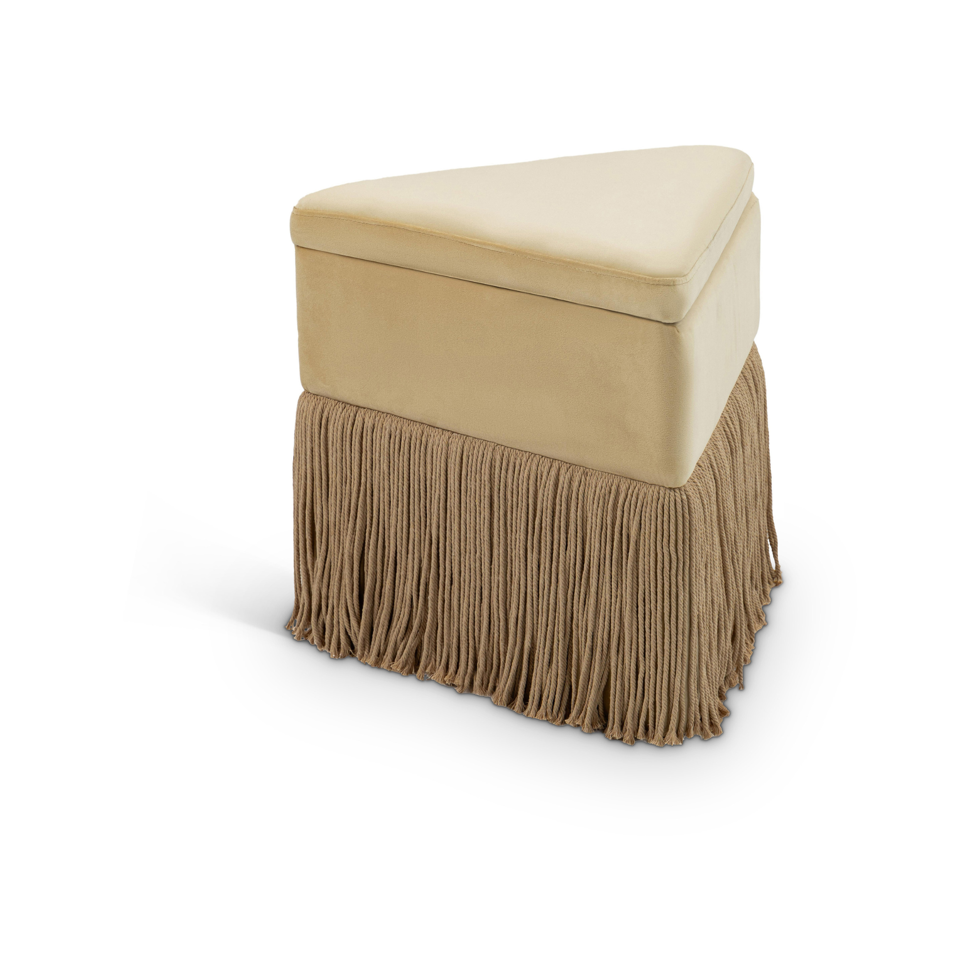 Tivora Fringe Ottoman