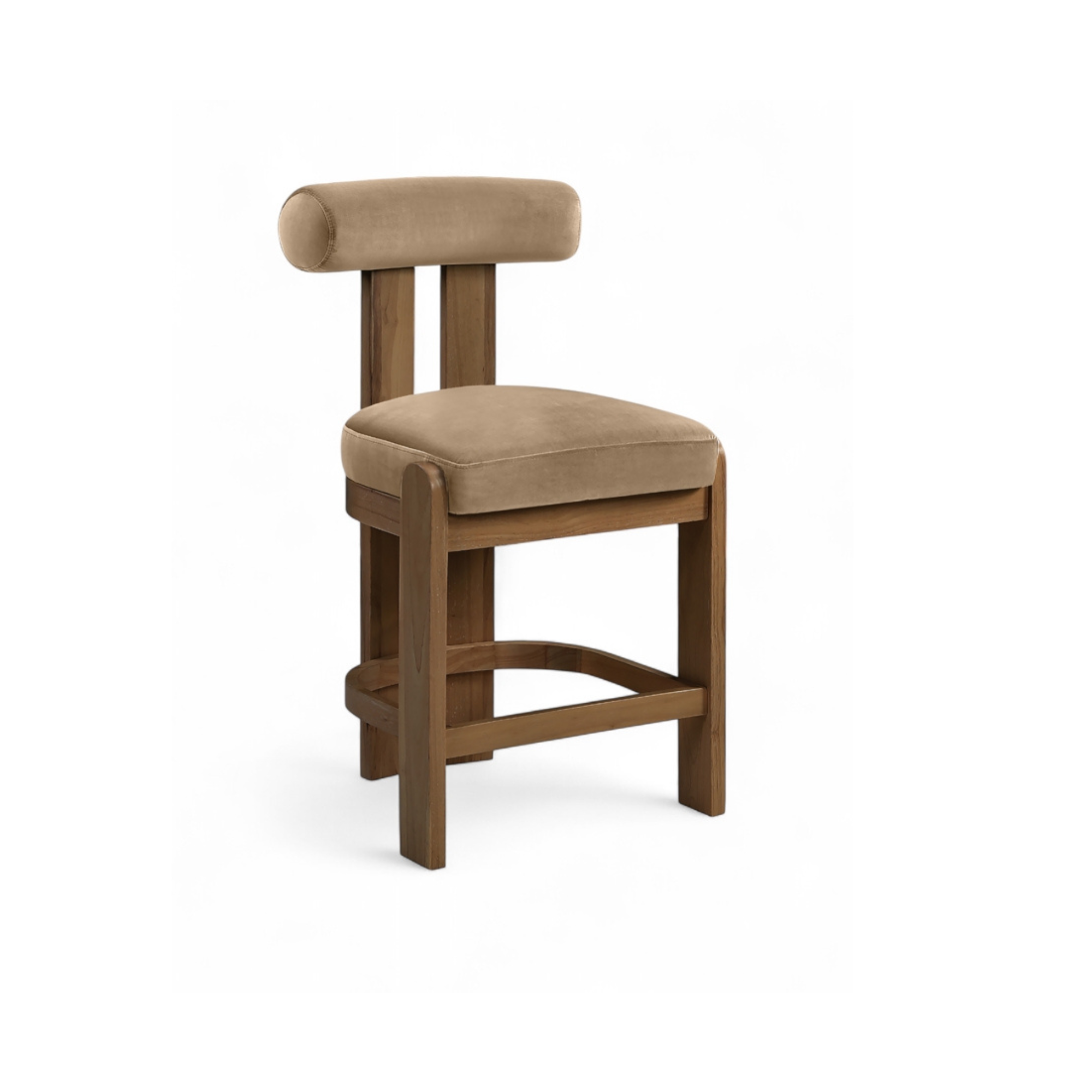 Isla Velvet Counter Stool, Set of 2-Bar + Counter Stools-StyleMeGHD