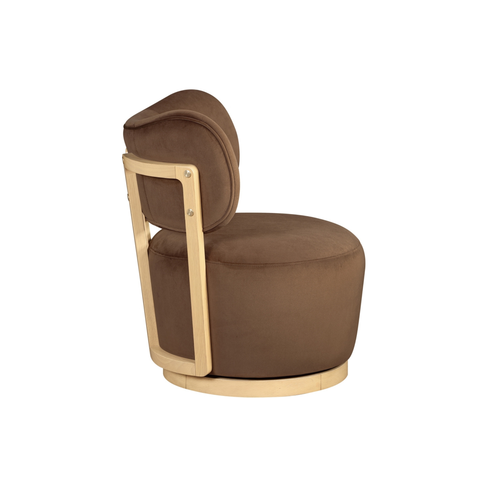 Velara Velvet Swivel Chair