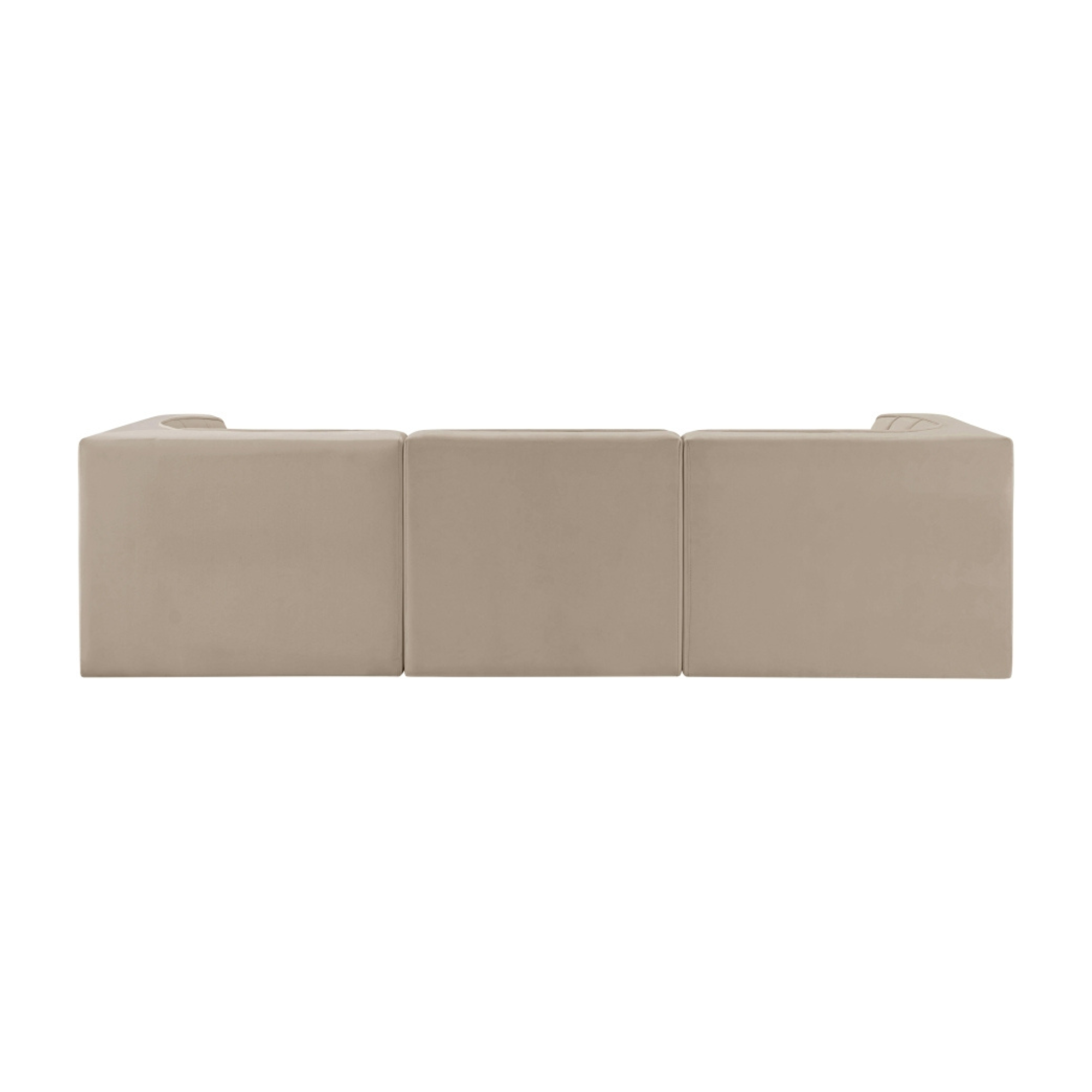 Rumina Velvet 3pc Modular Sofa