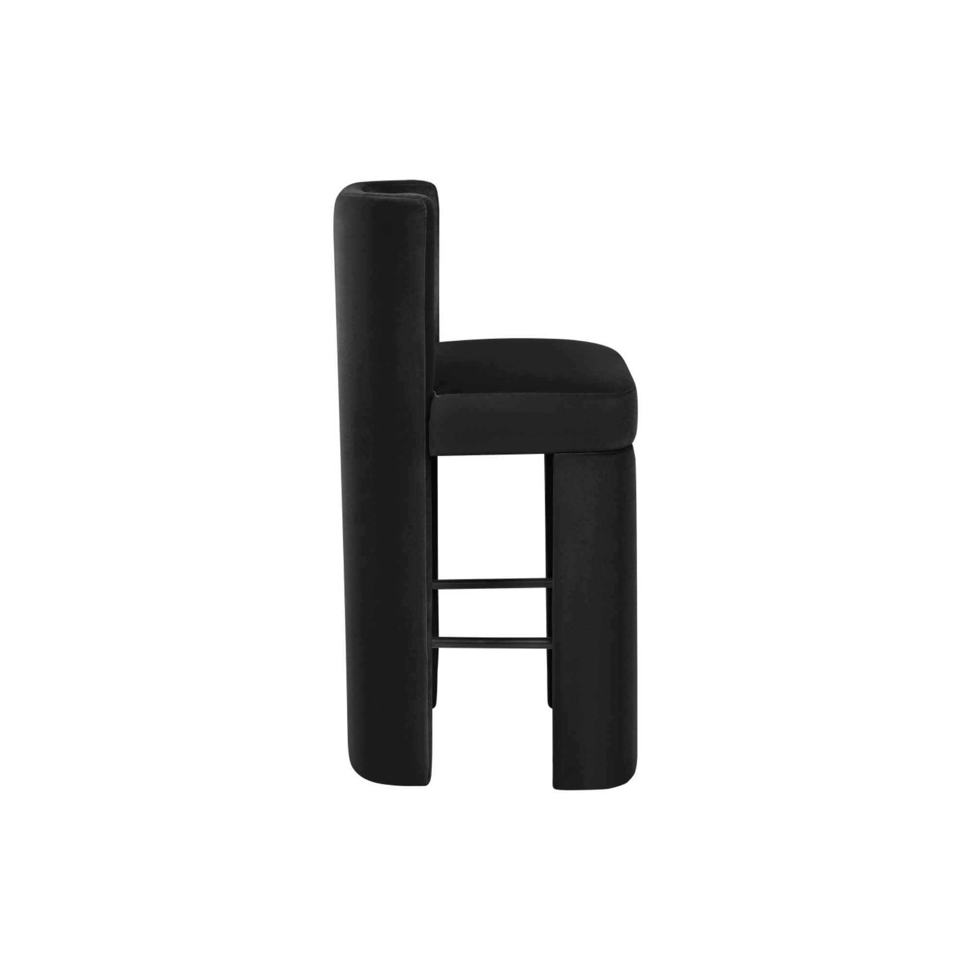 Zylo Velvet Bar Stool, Set of 2