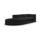 Rumina Velvet 3pc Modular Sectional