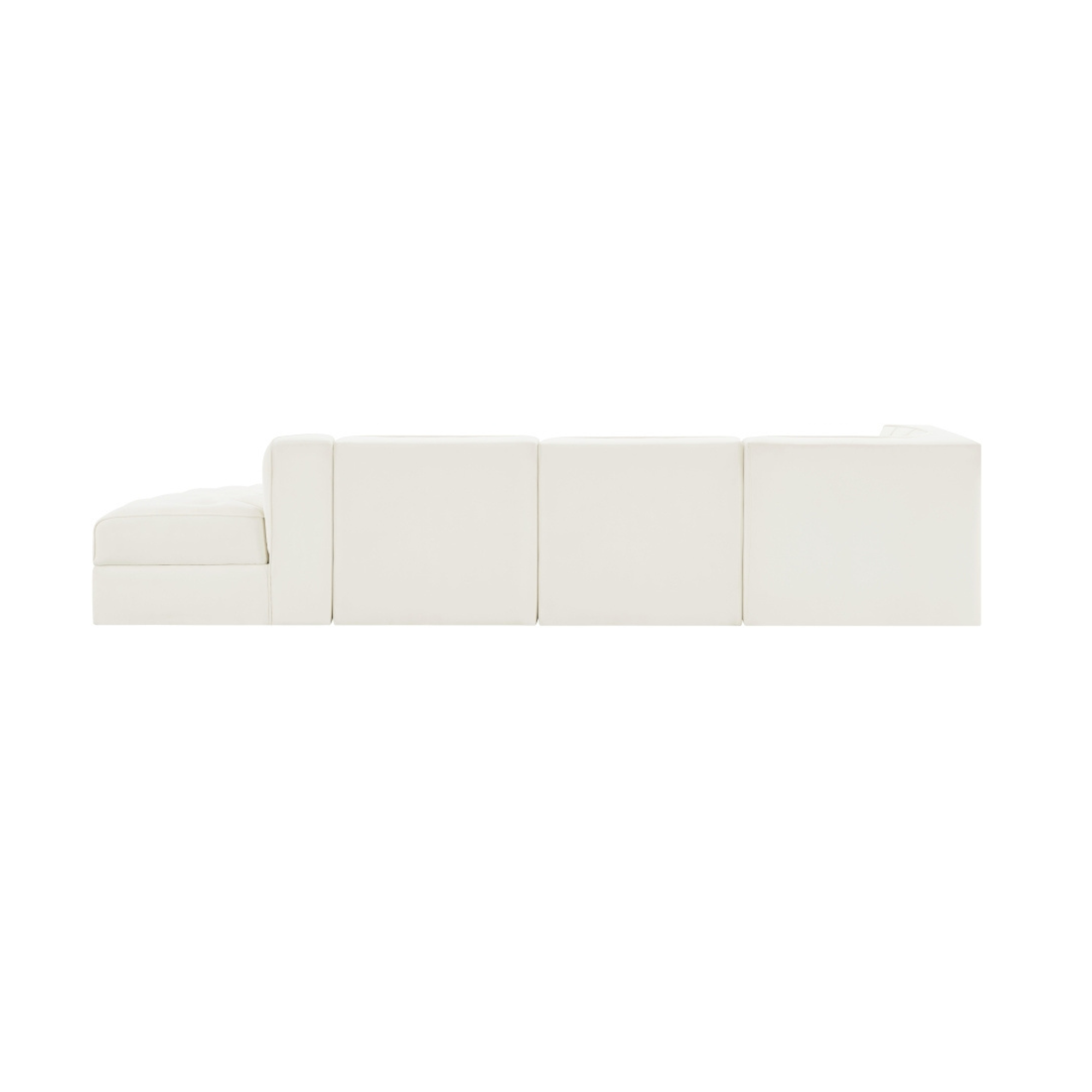 Rumina Velvet 4pc Modular Sectional