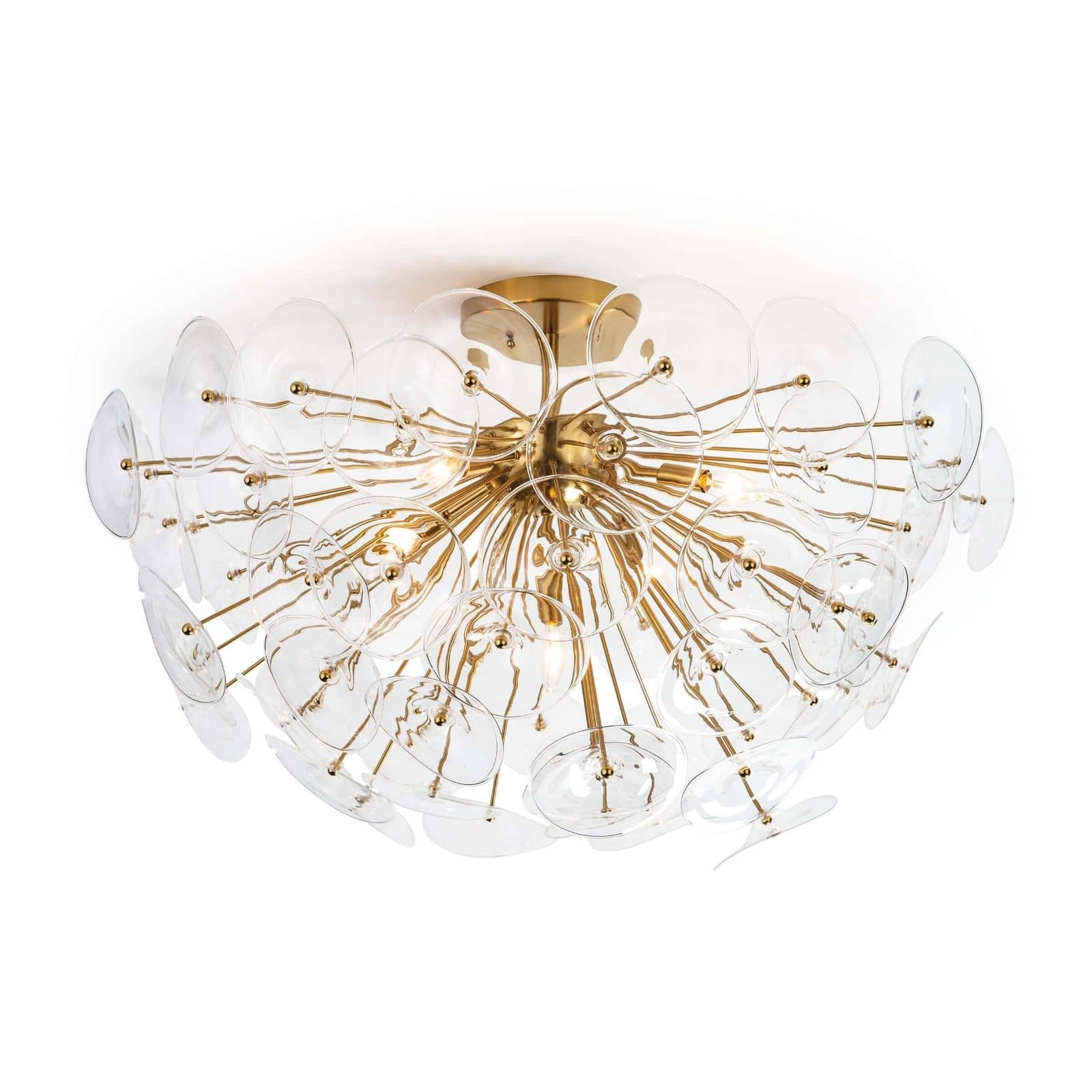 Poppy Glass Semi Flush Mount - StyleMeGHD - Chandeliers