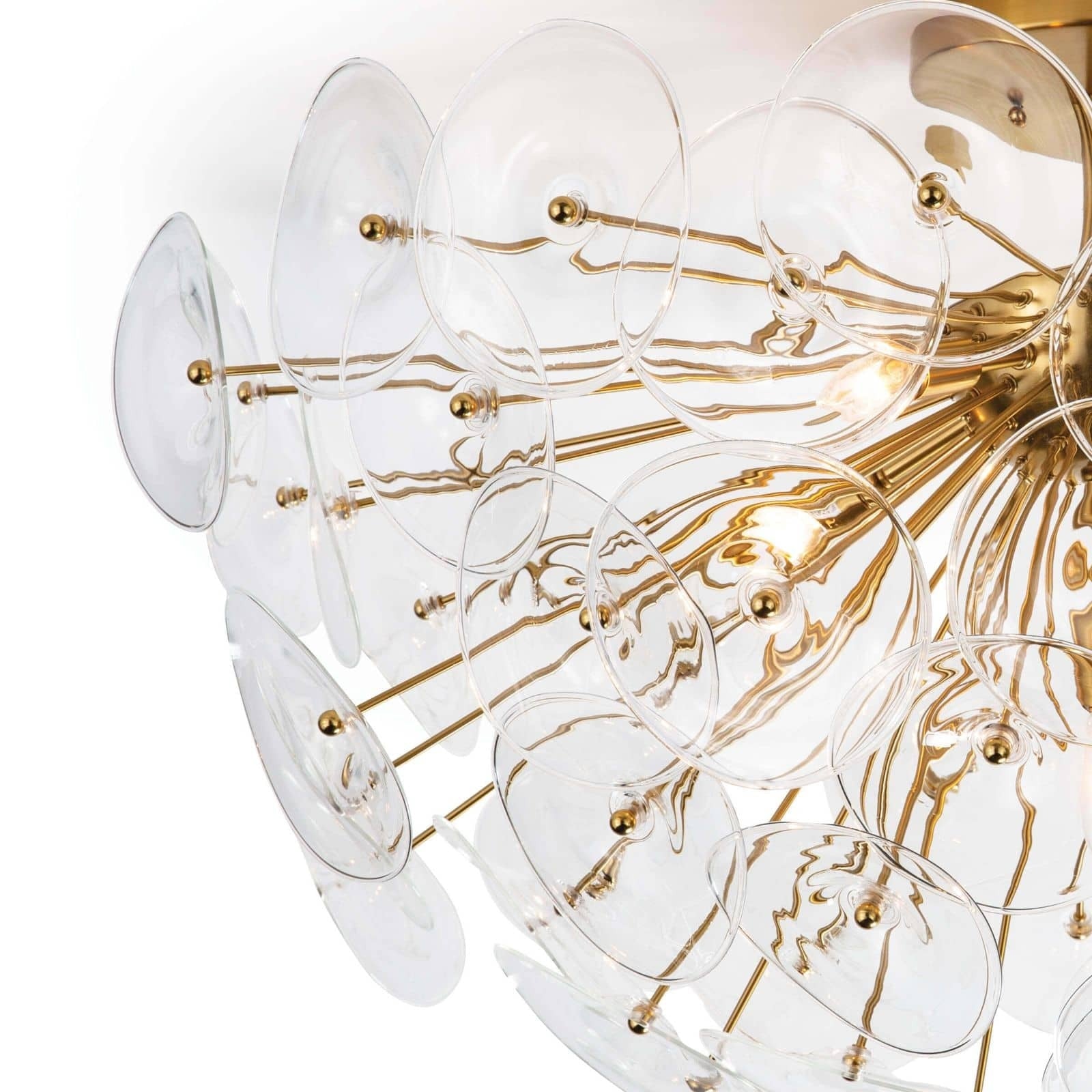 Poppy Glass Semi Flush Mount - StyleMeGHD - Chandeliers