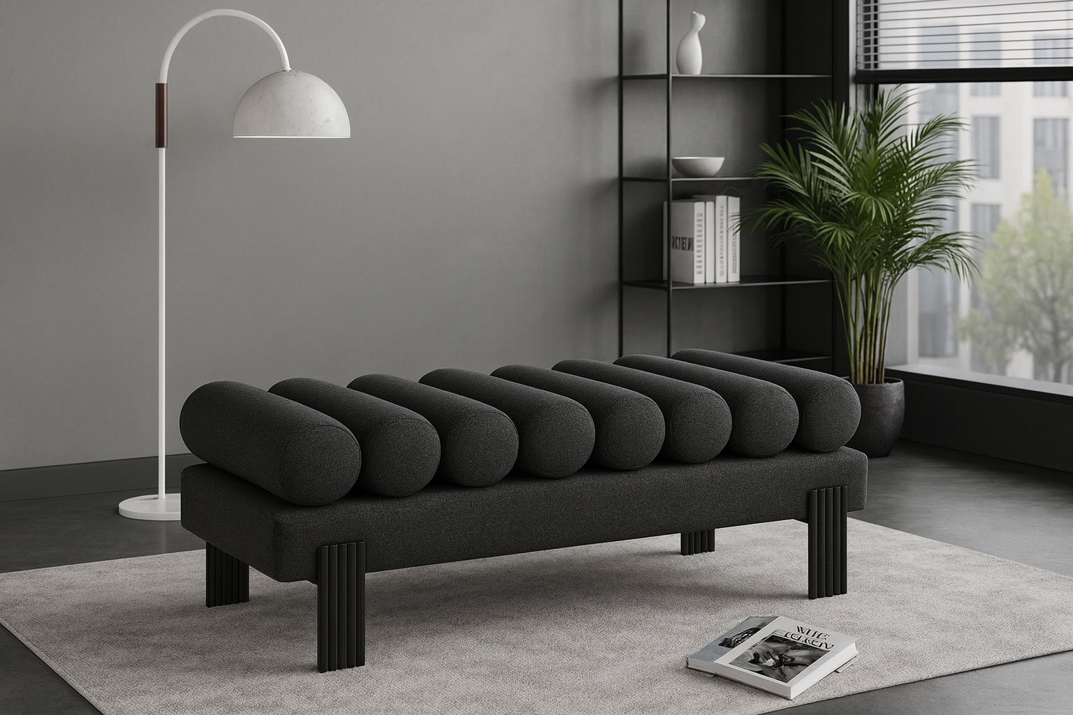 Akela Linen Upholstered Bench