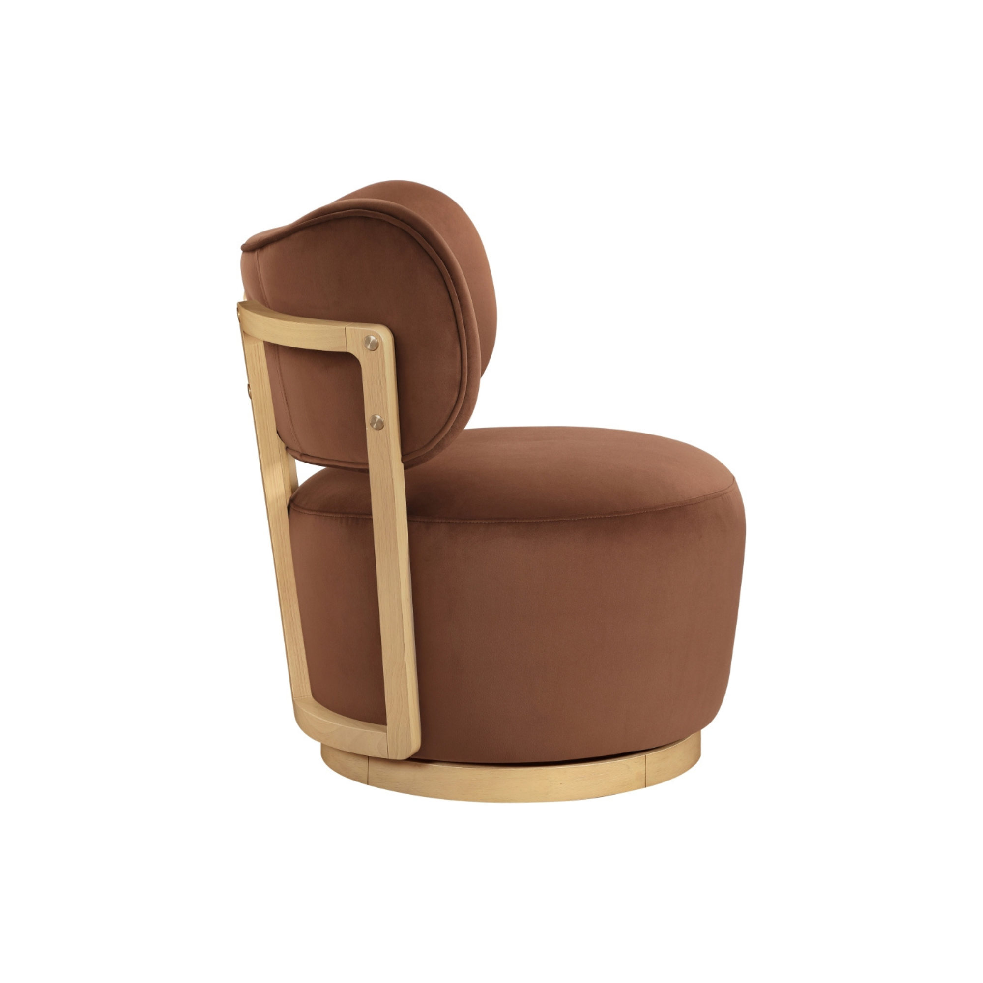 Velara Velvet Swivel Chair