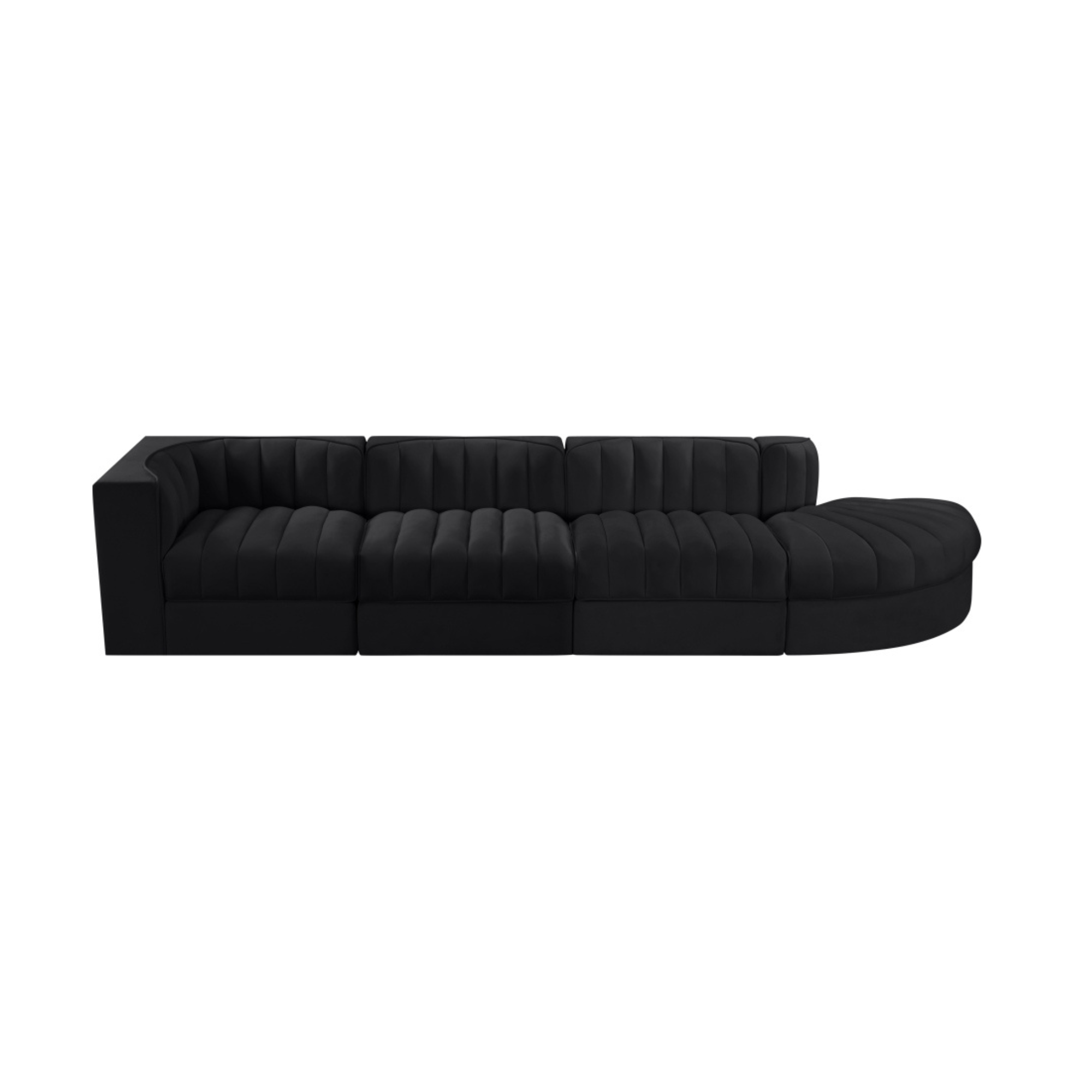 Rummia Velvet 3pc Modular Sofa