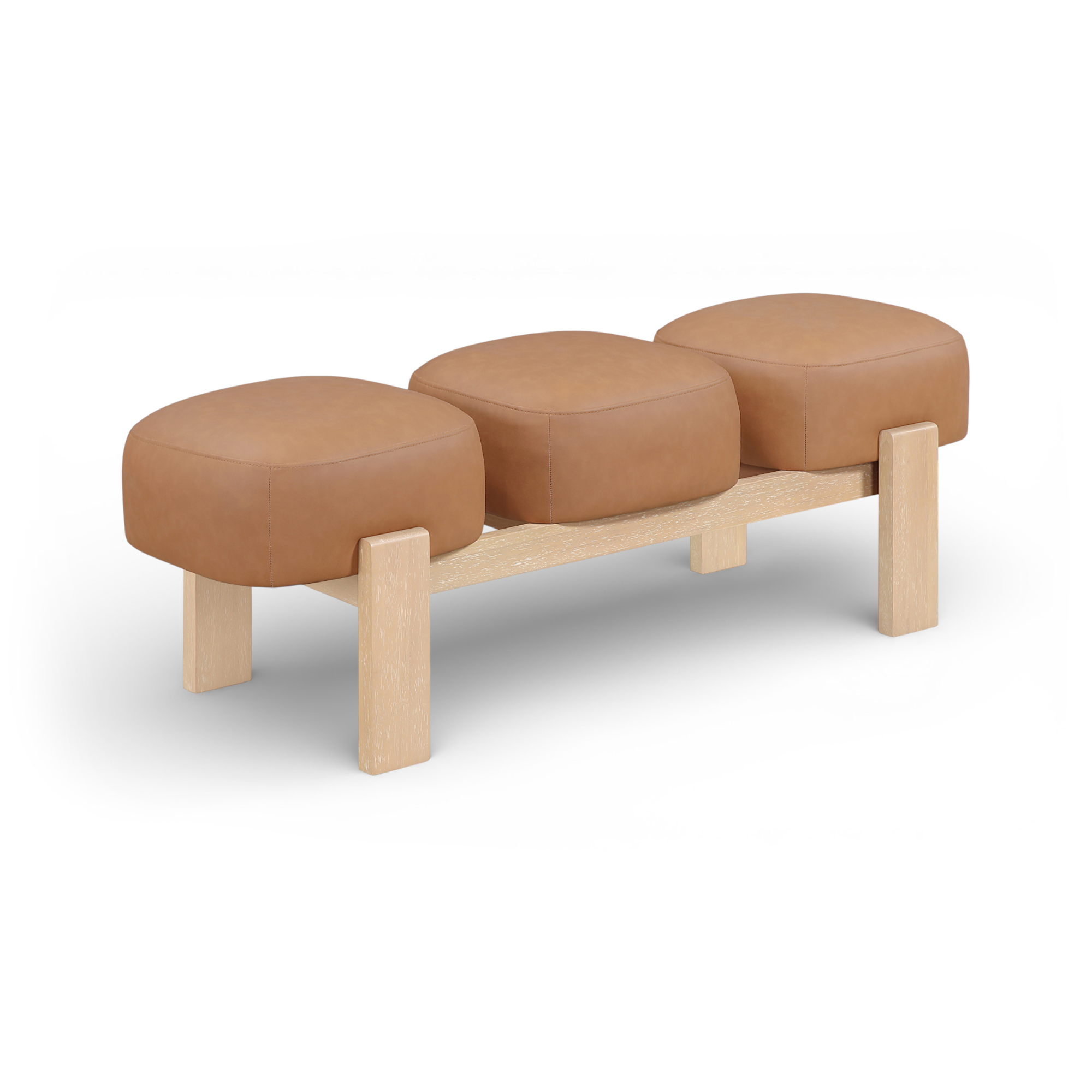 Woodmont Vegan Leather Bench