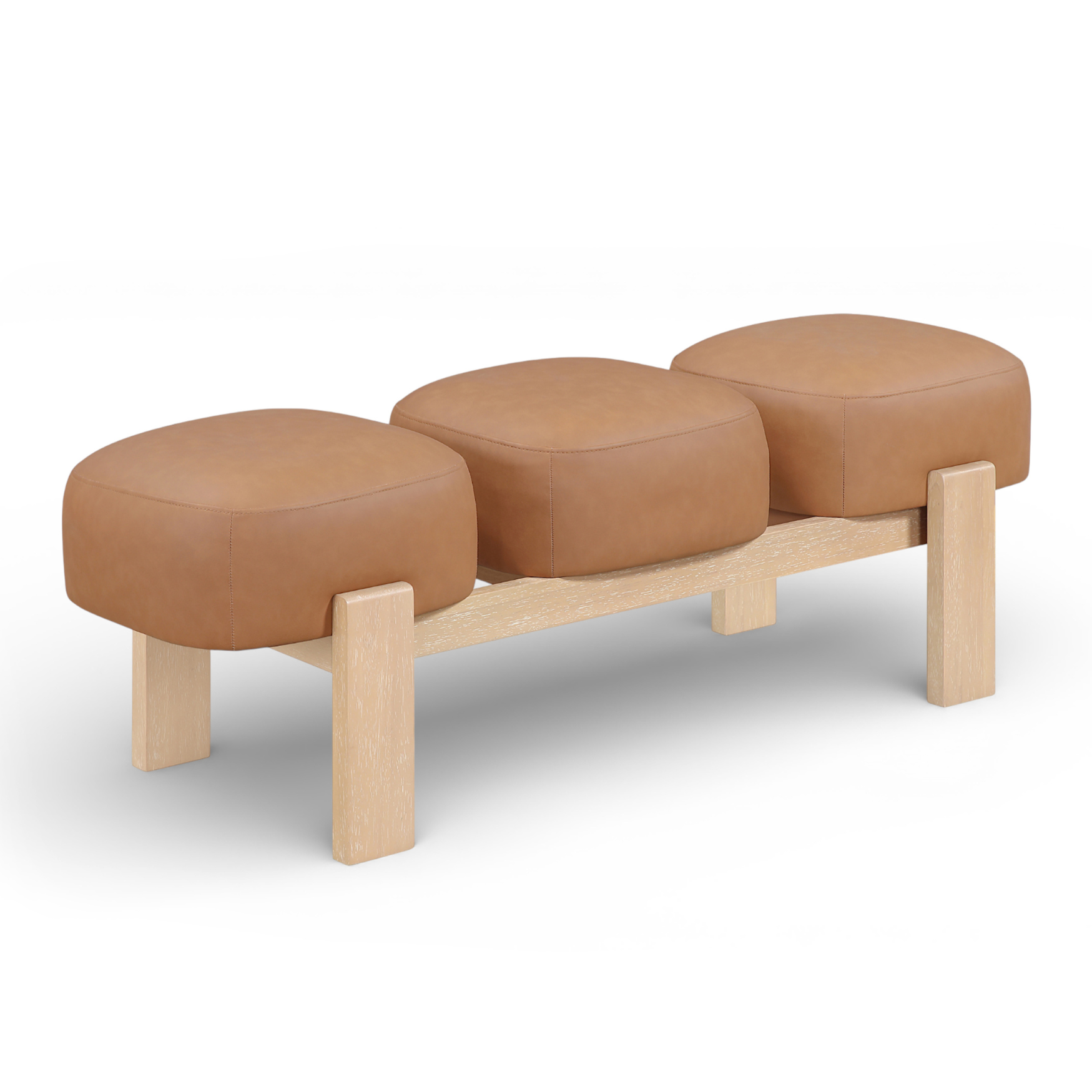 Woodmont Vegan Leather Bench
