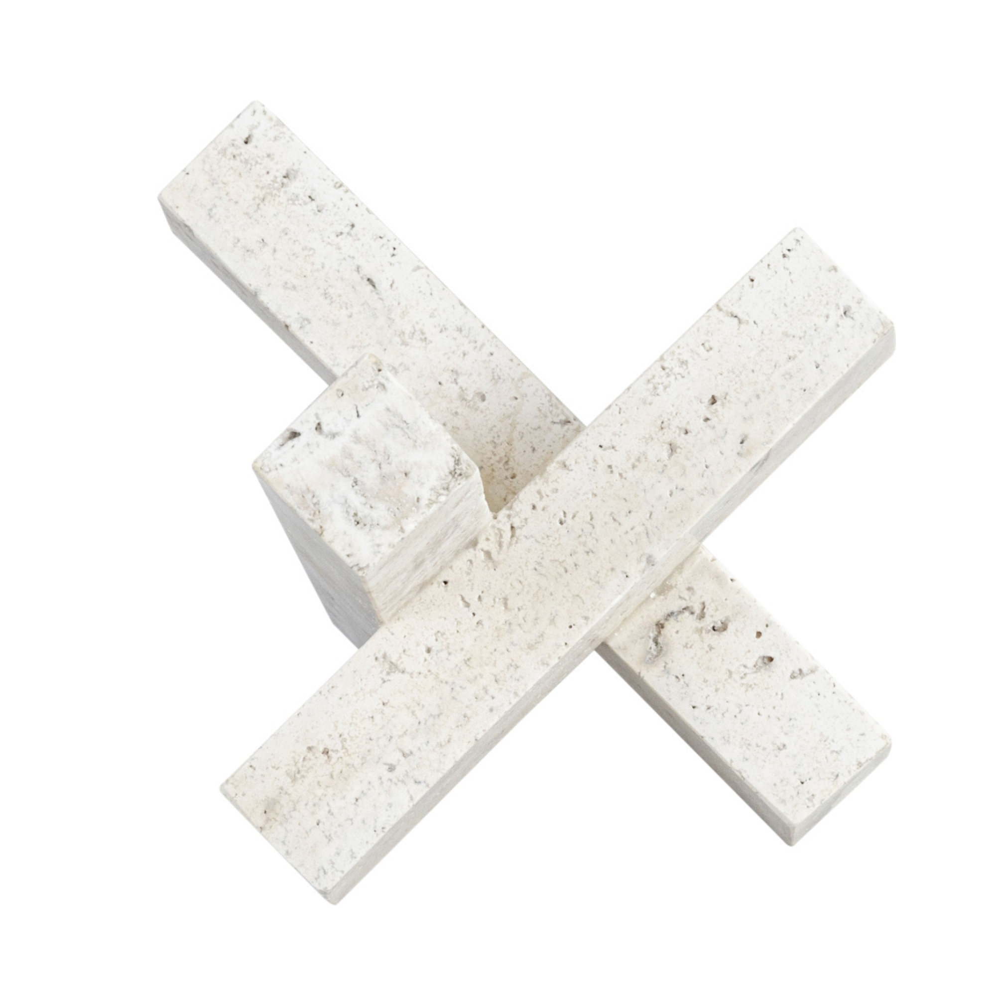 Soria Travertine Decorative Object