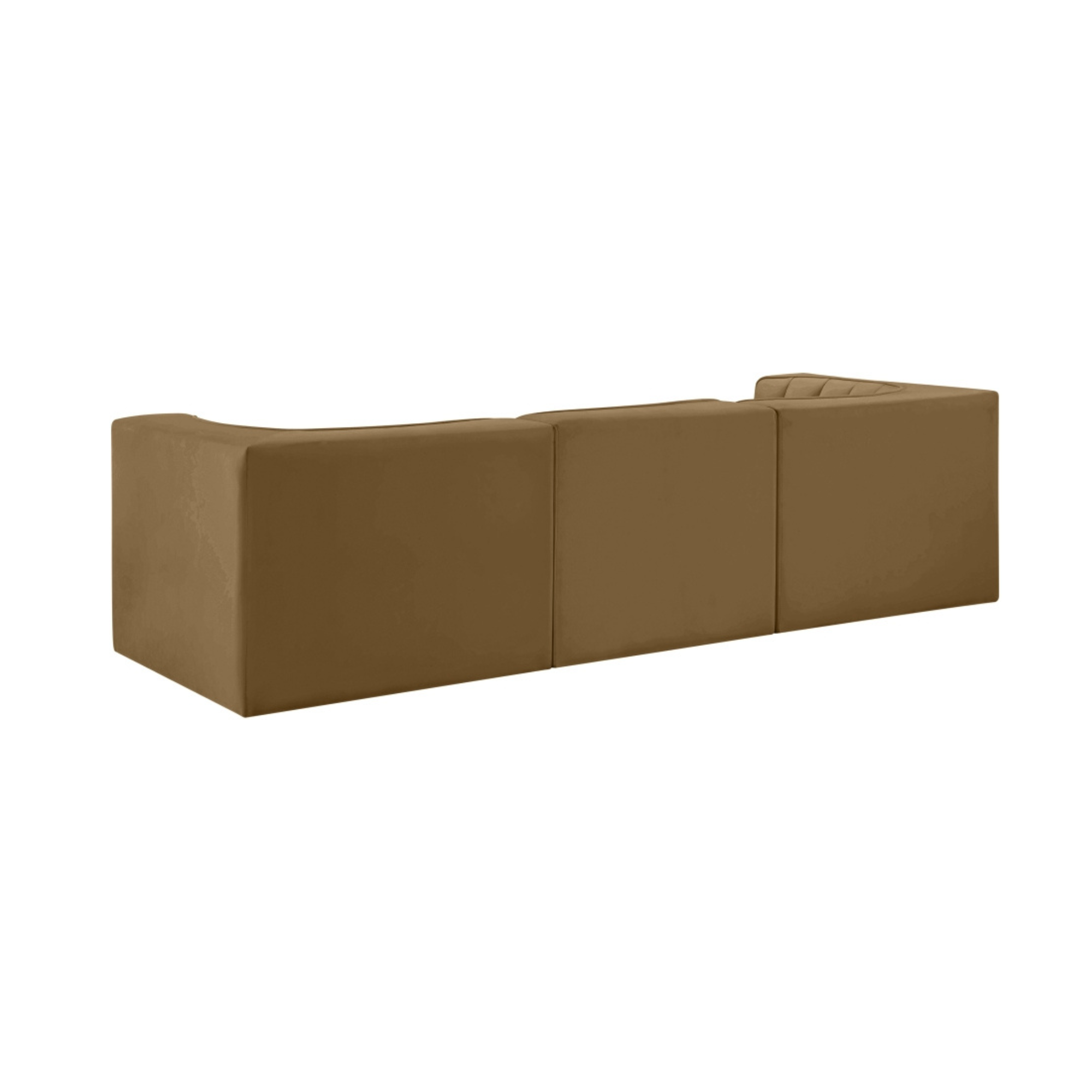Rumina Velvet 3pc Modular Sofa