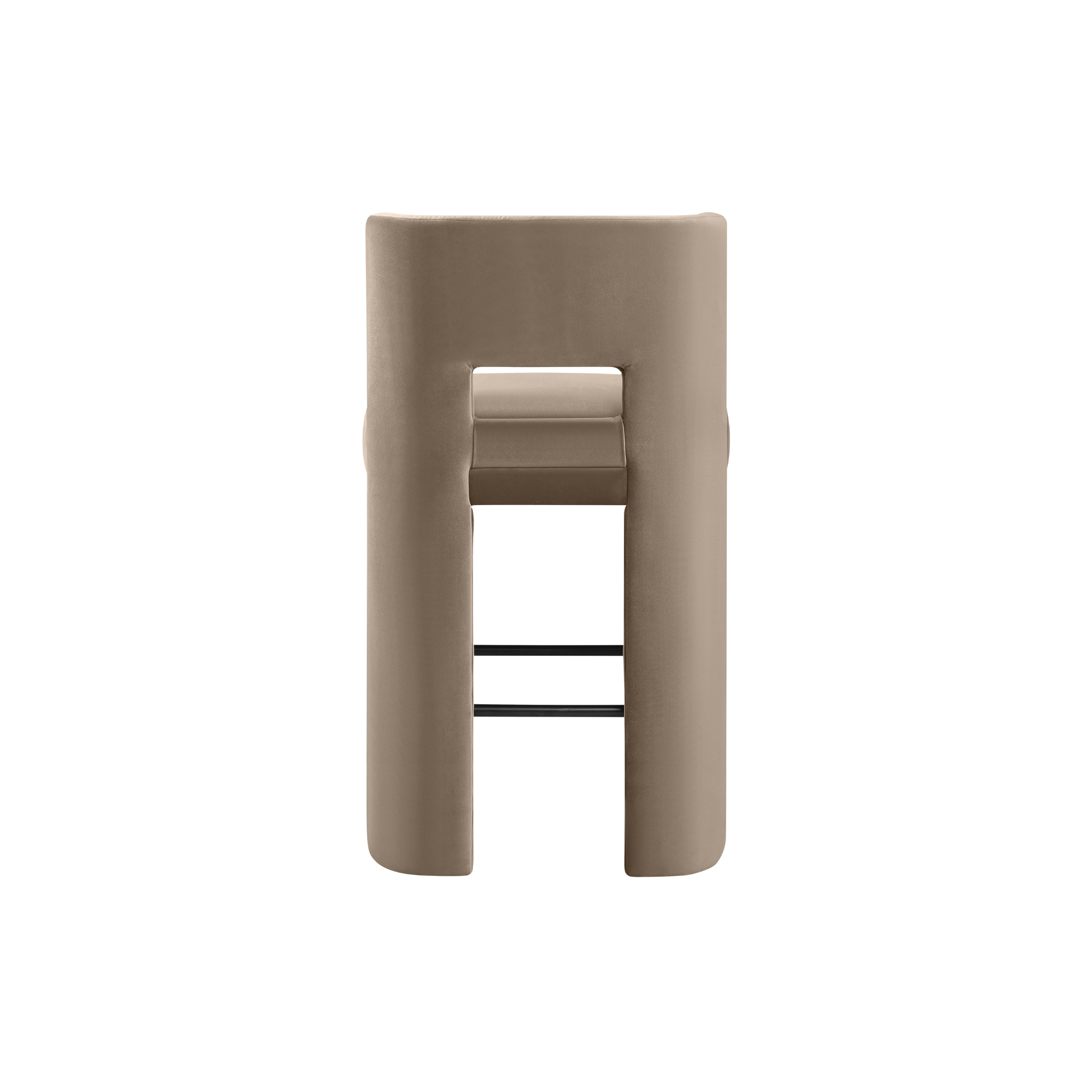 Zylo Velvet Bar Stool, Set of 2