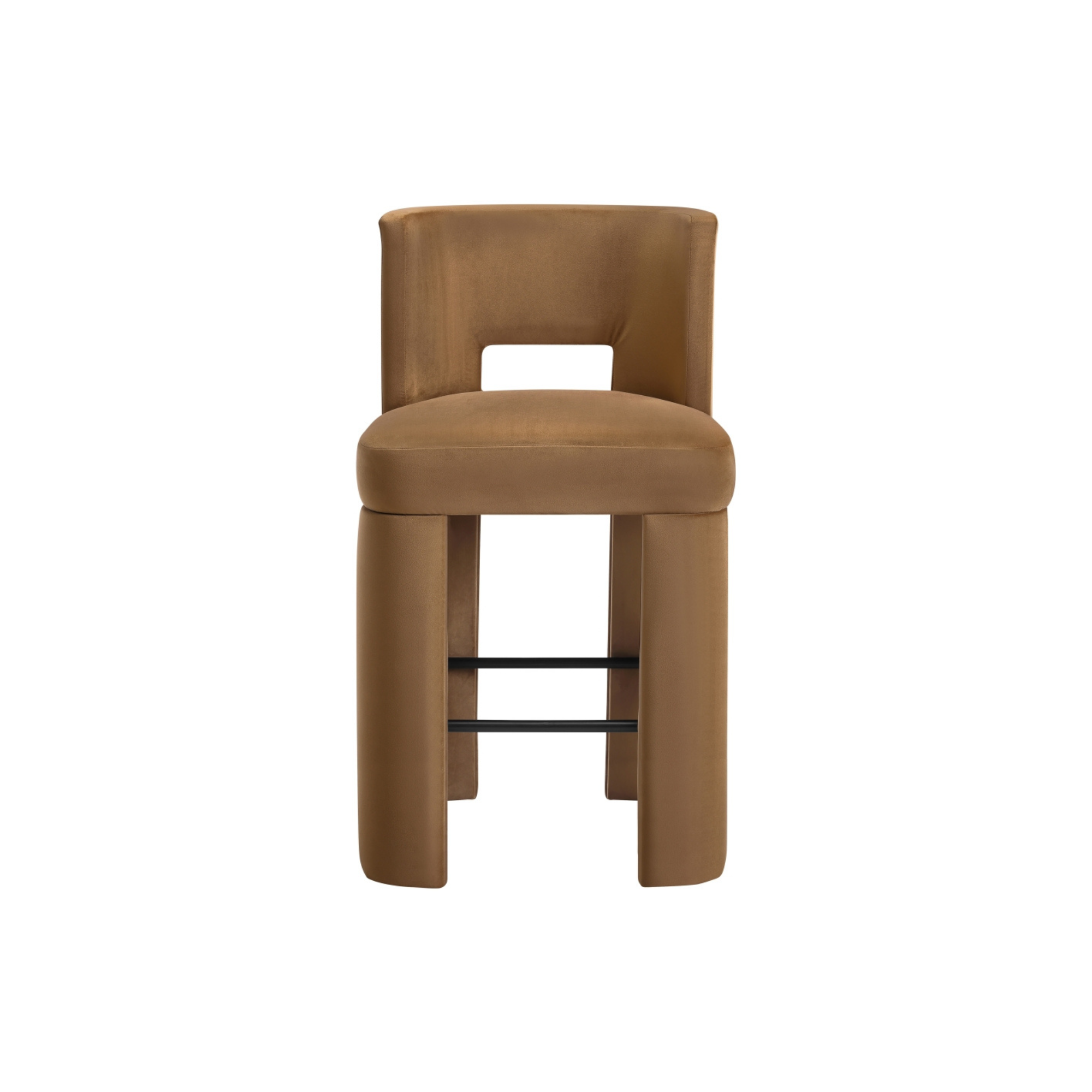 Zylo Velvet Bar Stool, Set of 2