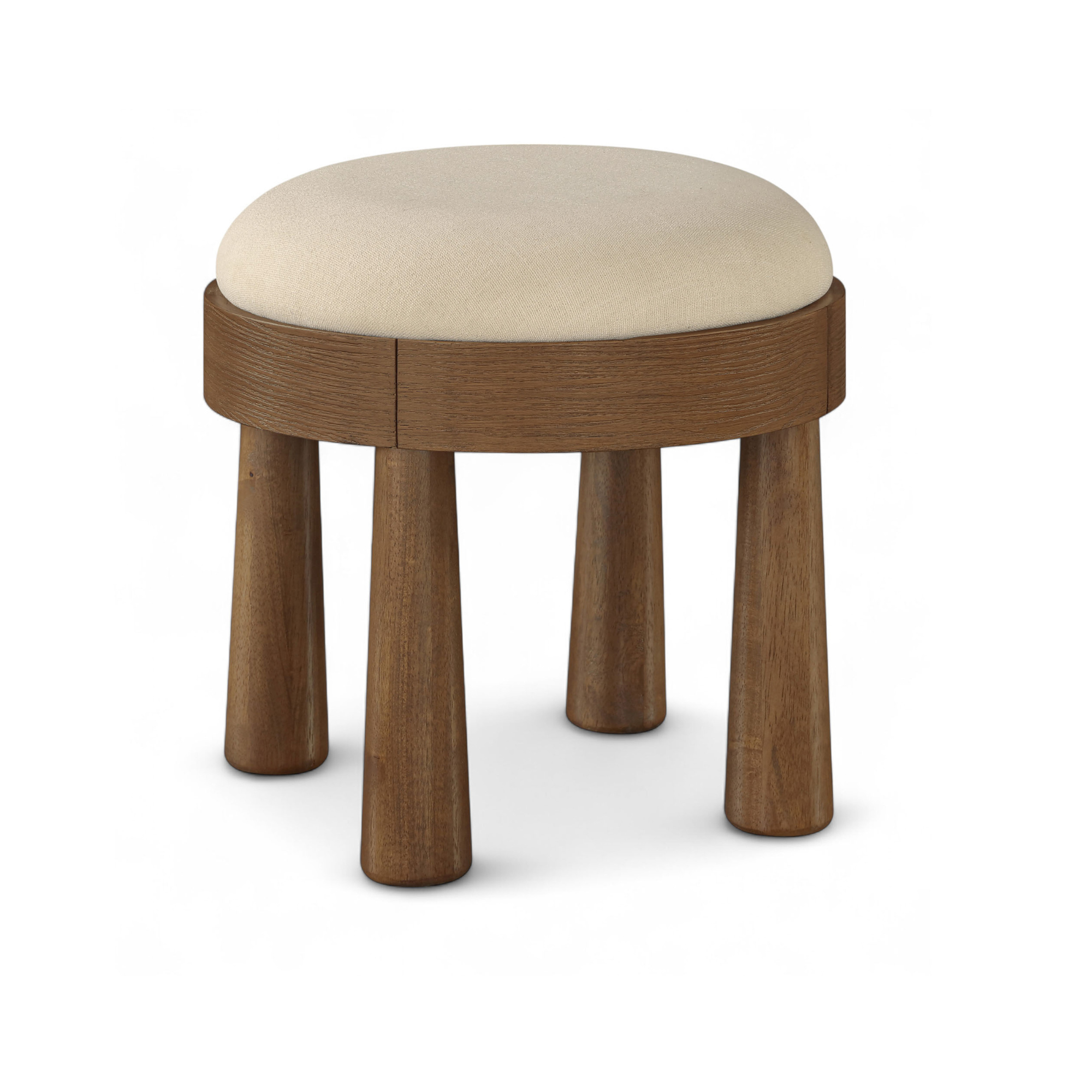 Elvyn Fabric Ottoman-Ottomans, Benches + Poufs-StyleMeGHD