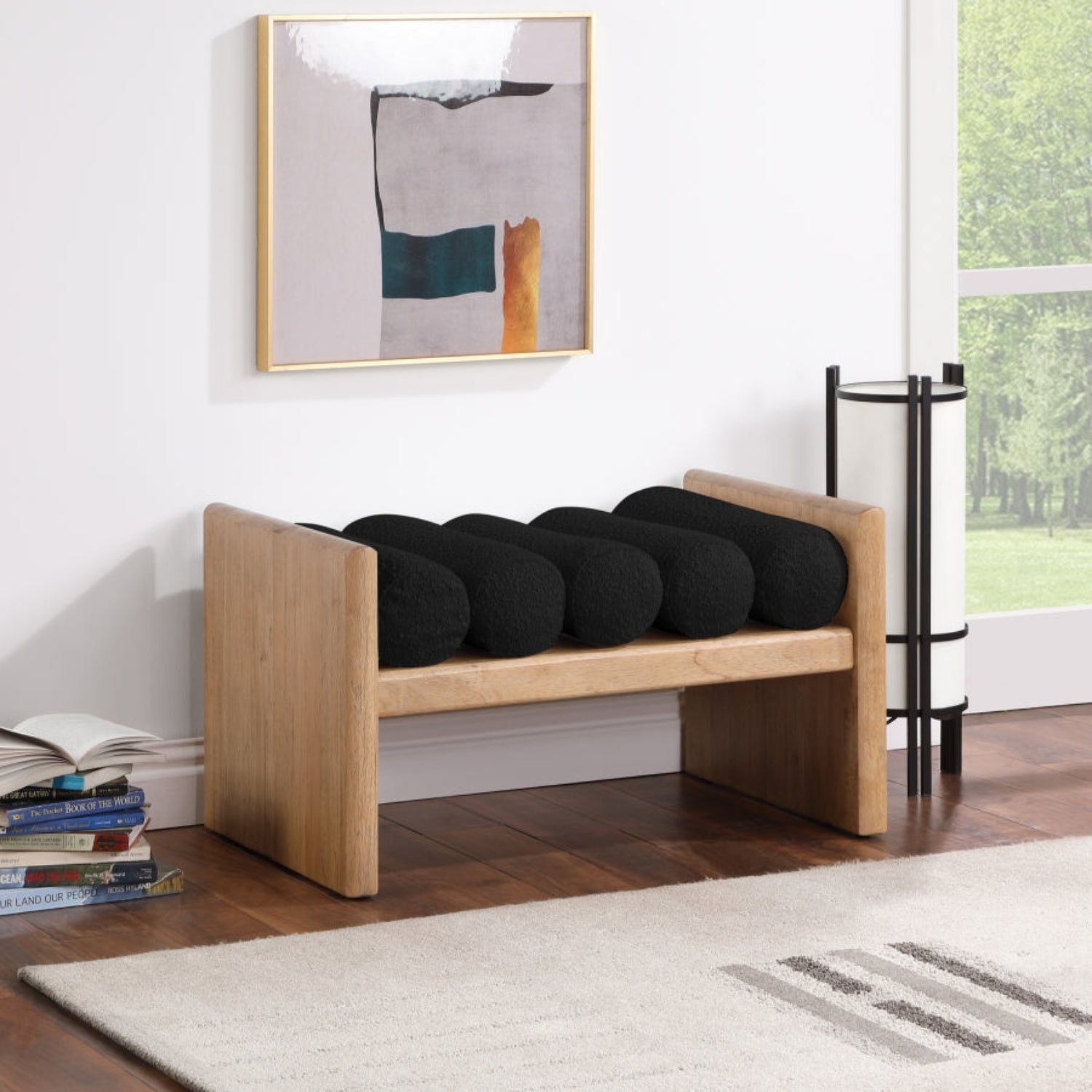 Celia Fabric Bench-Ottomans, Benches + Poufs-StyleMeGHD