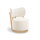 Velara Velvet Swivel Chair