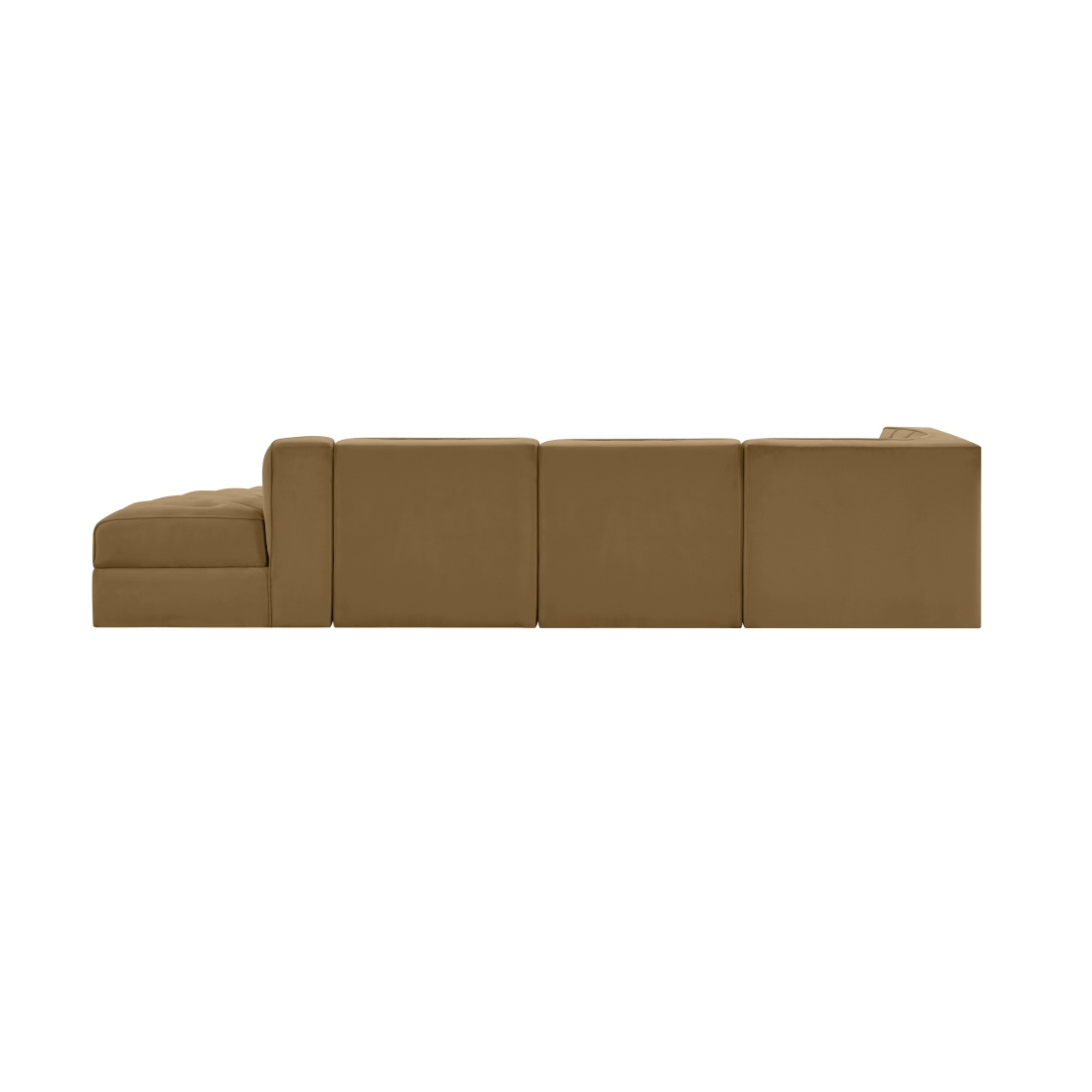 Rumina Velvet 4pc Modular Sectional