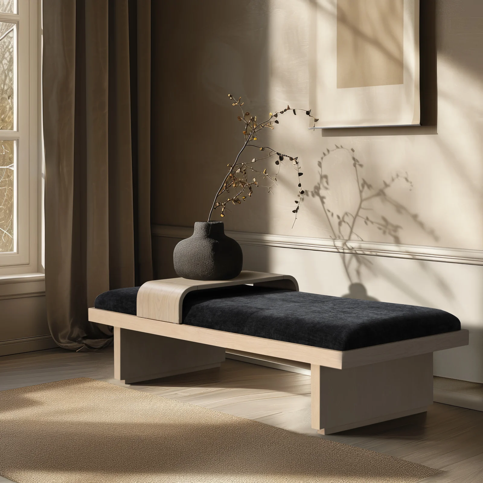 Wellington Chenille Bench