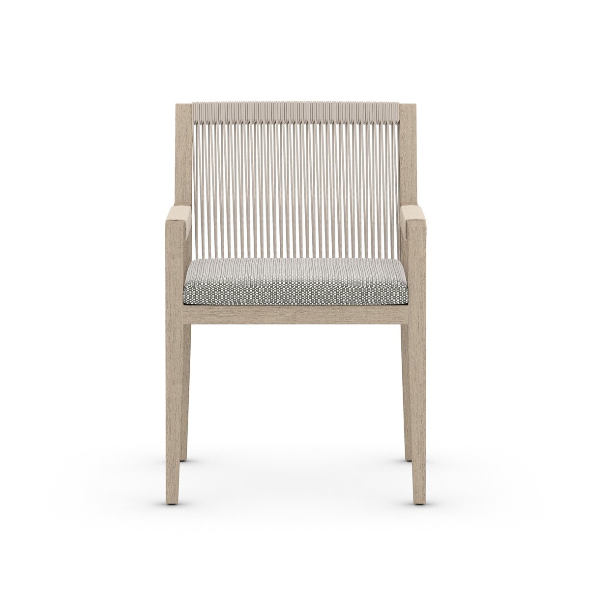 Sherwood Outdoor Dining Armchair, Washed Brown
