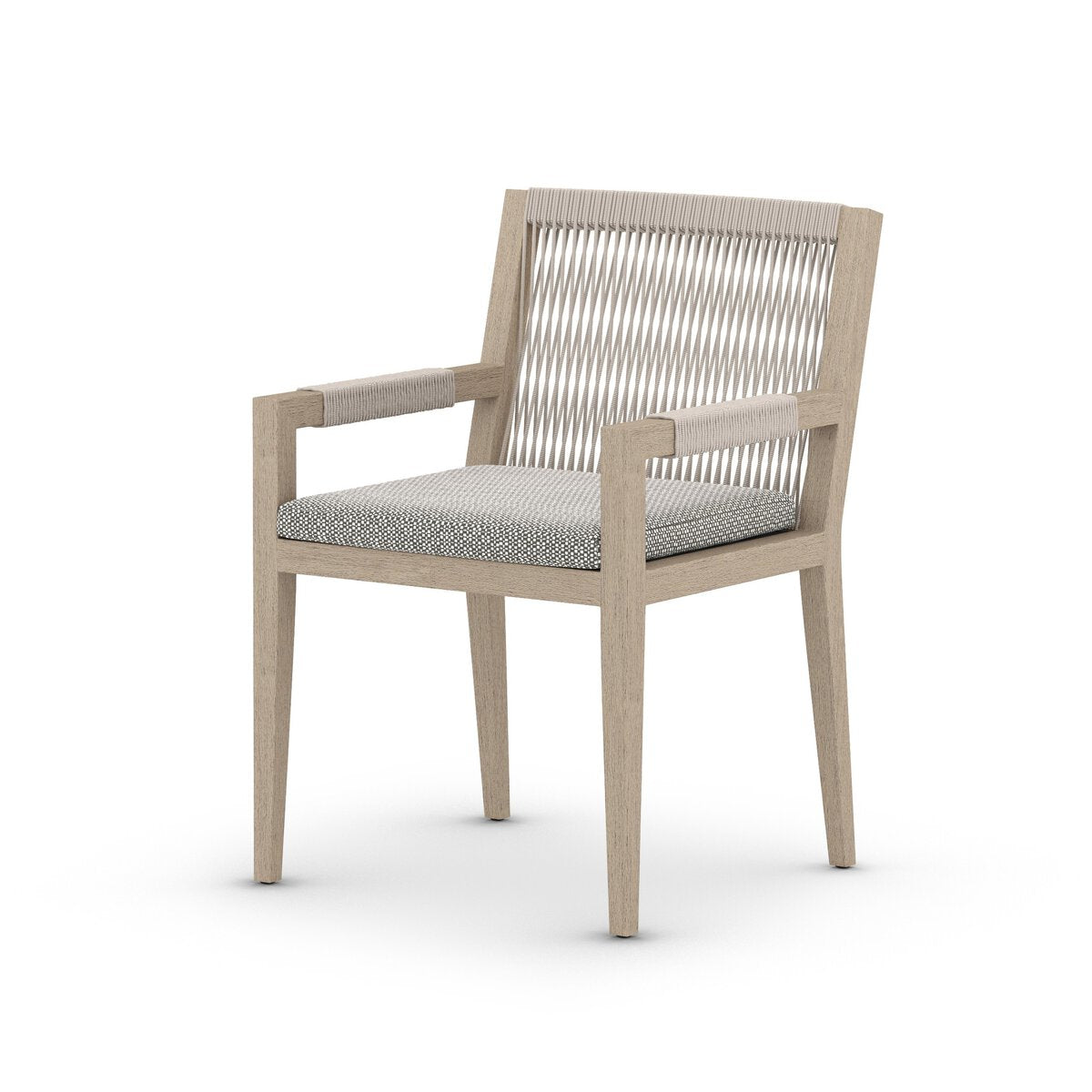 Sherwood Outdoor Dining Armchair, Washed Brown