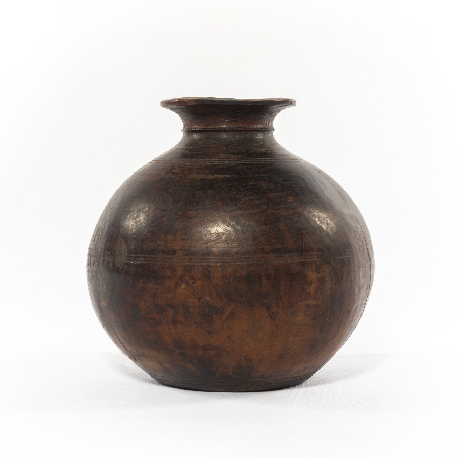 Found Wooden Jar
