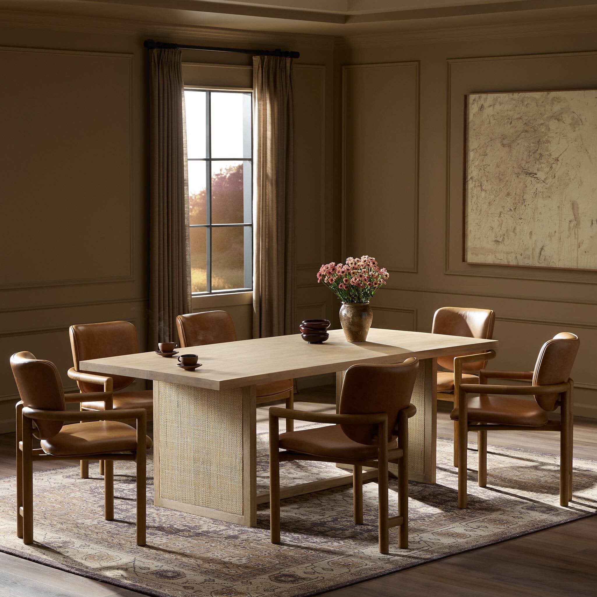 woven dining table