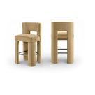 Zylo Velvet Bar Stool, Set of 2