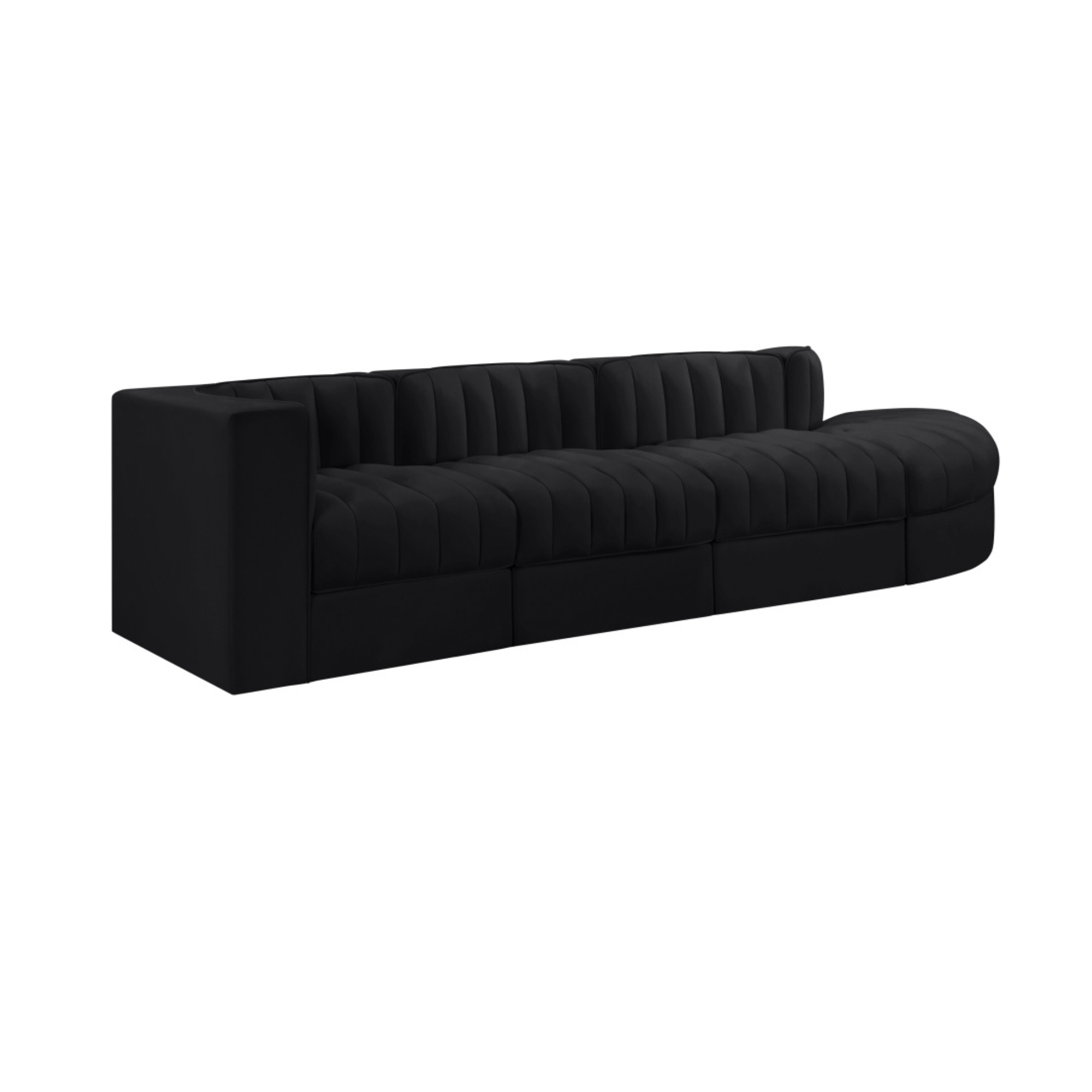 Rummia Velvet 3pc Modular Sofa