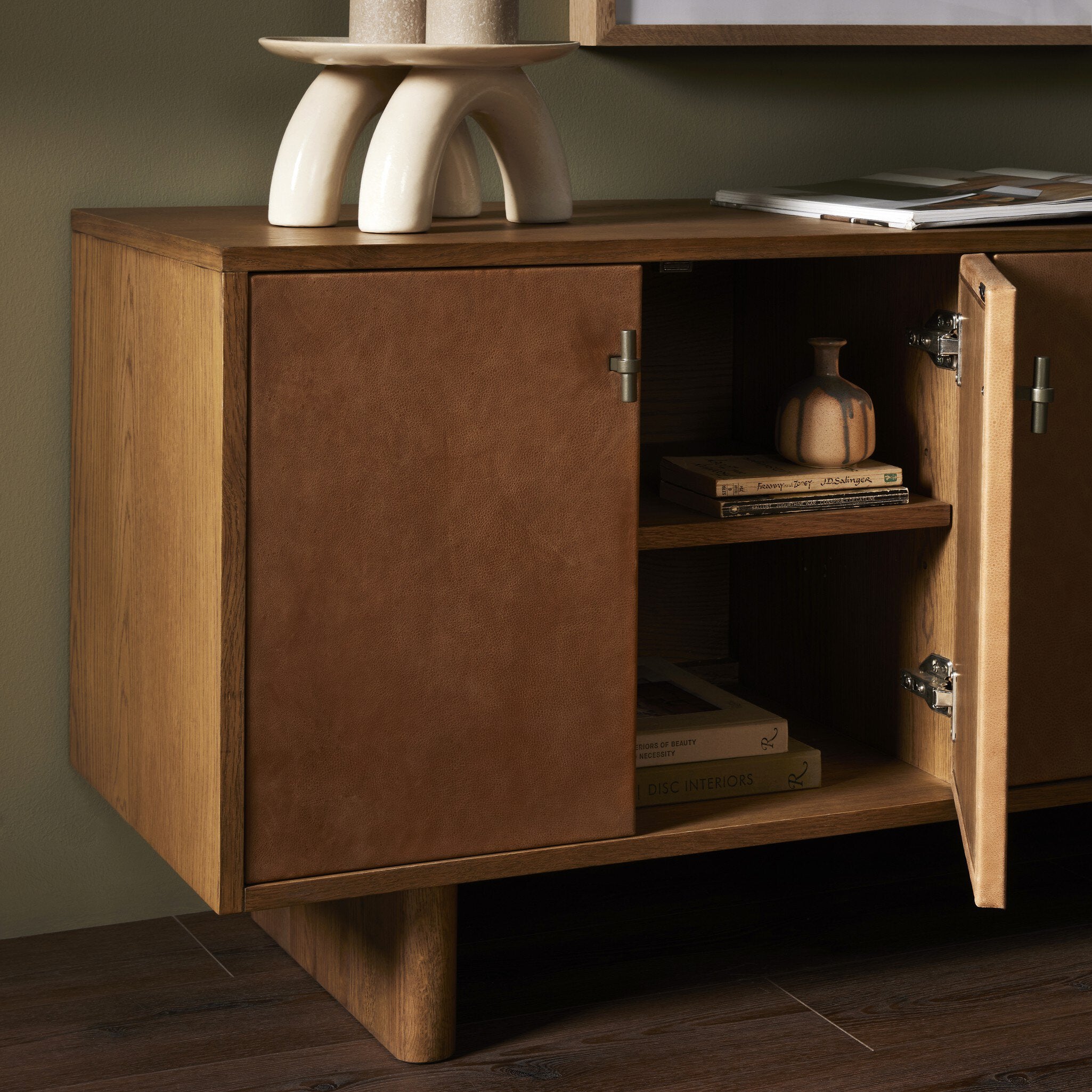 Penelope Media Console-Consoles + Sideboards-StyleMeGHD
