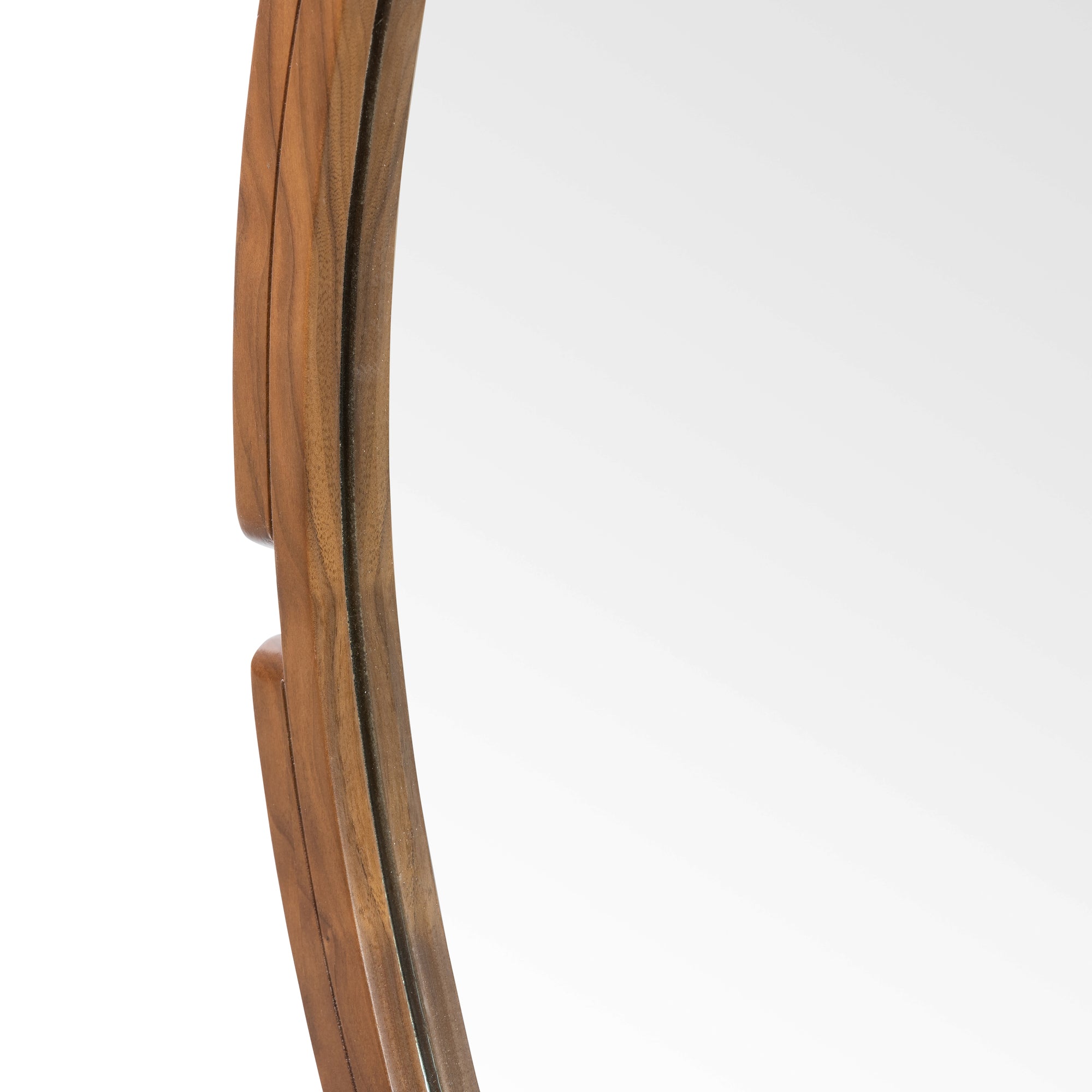 Moore Round Wooden Mirror