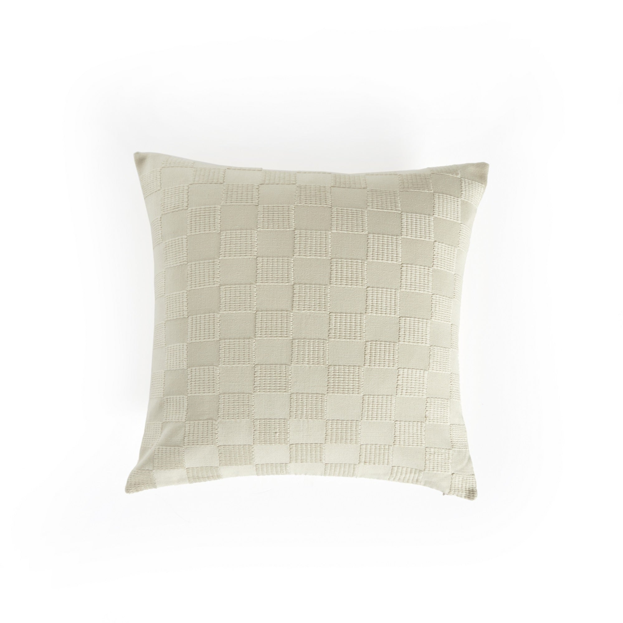 Dorian Handwoven Checked Pillow